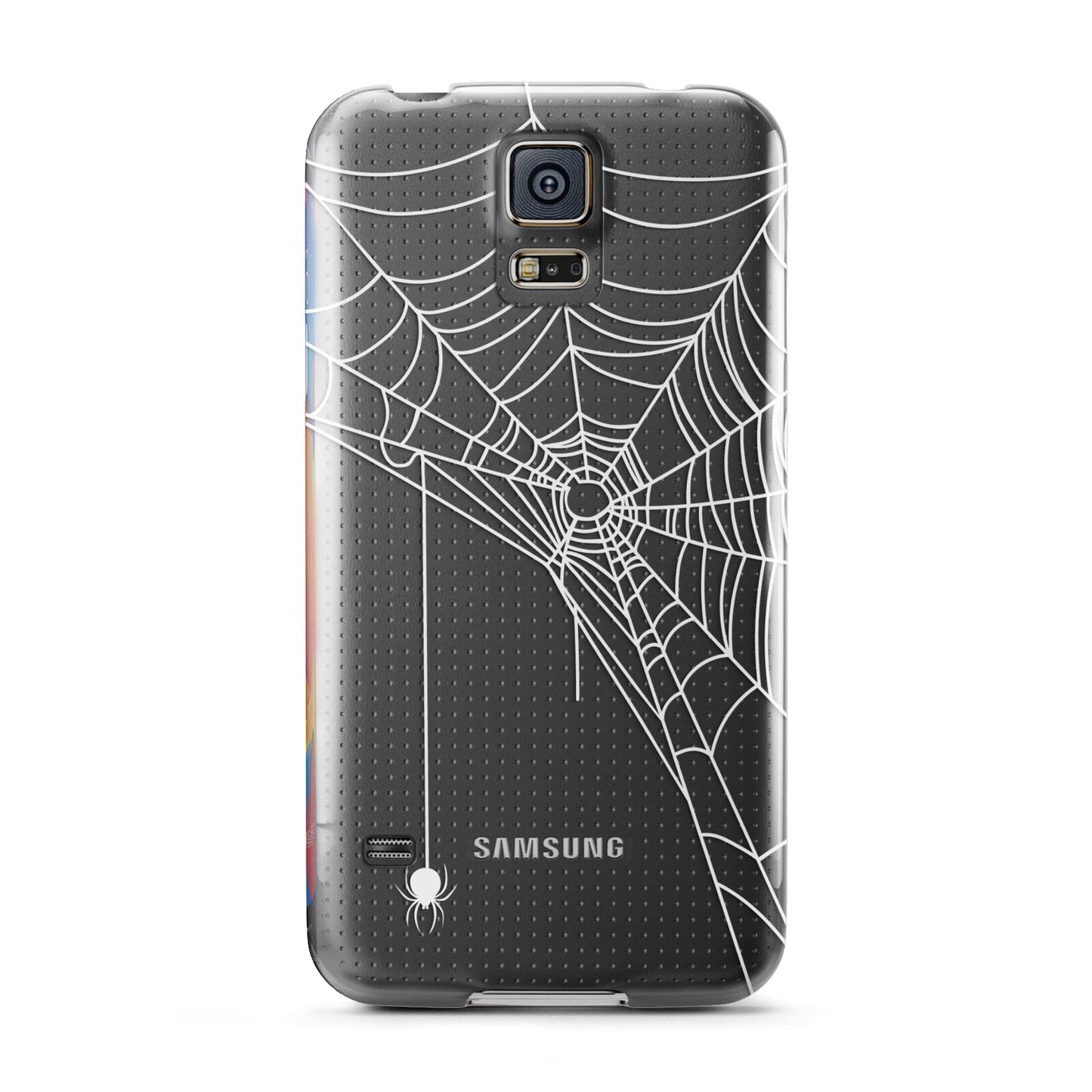 White Spiders Web with Transparent Background Samsung Galaxy S5 Case