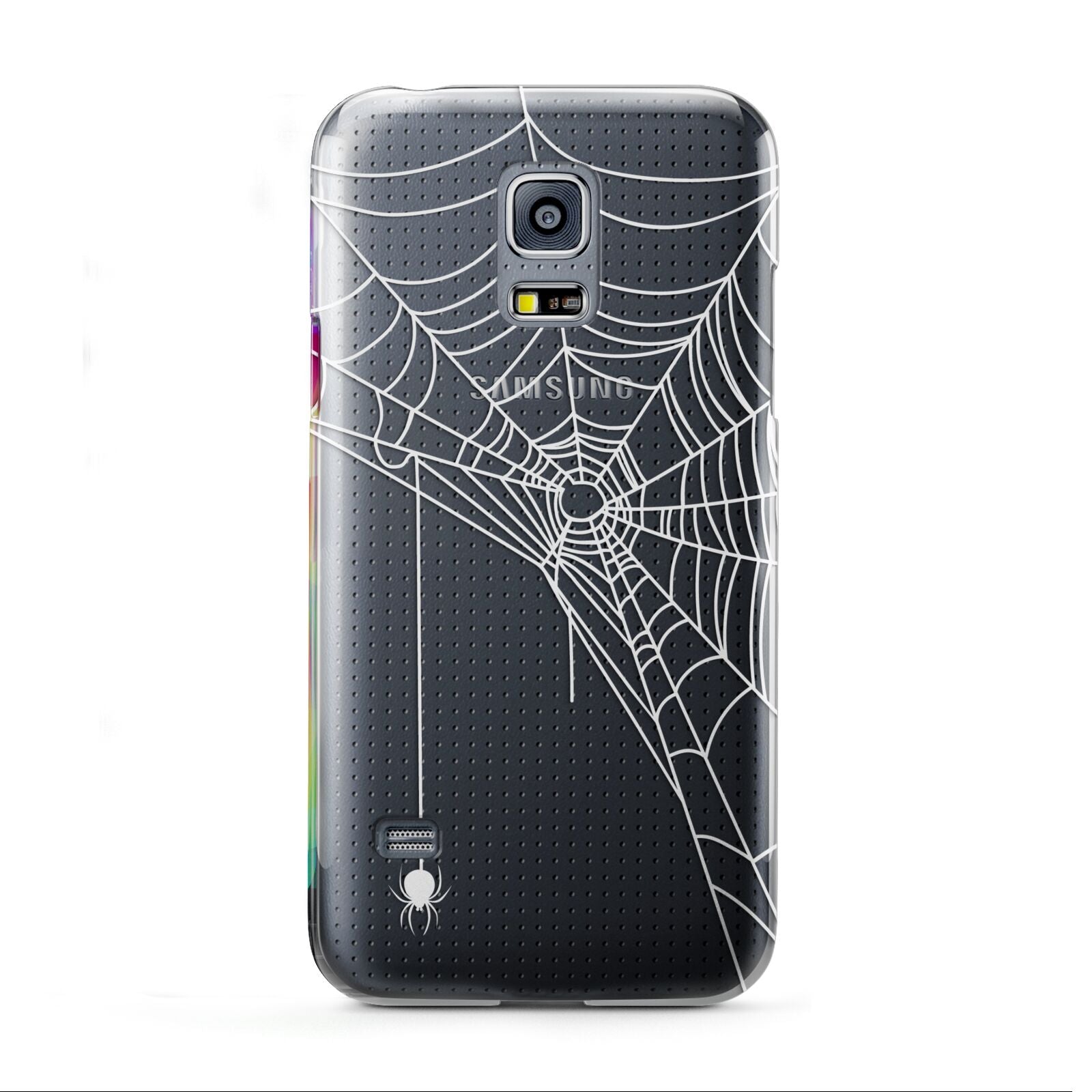 White Spiders Web with Transparent Background Samsung Galaxy S5 Mini Case