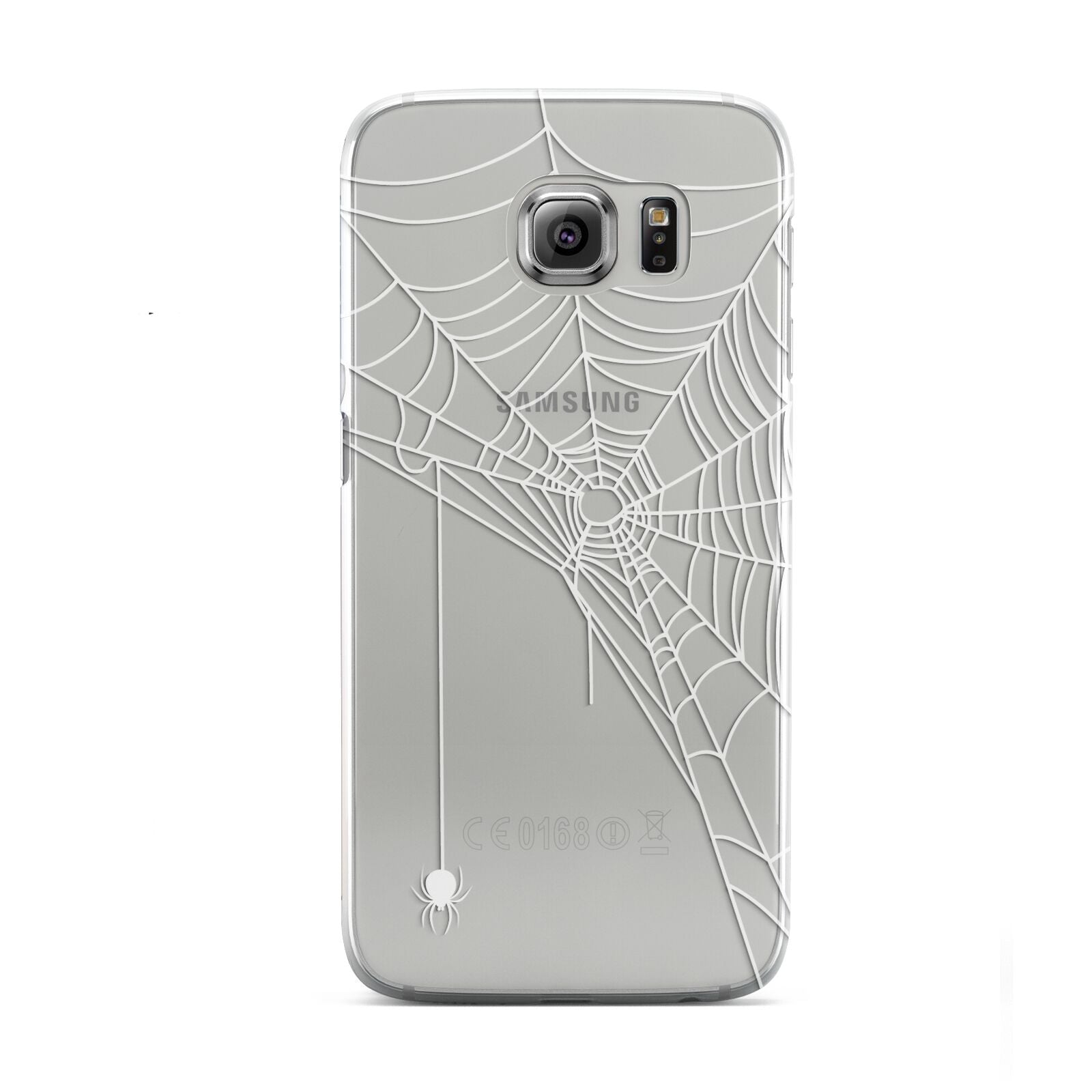 White Spiders Web with Transparent Background Samsung Galaxy S6 Case