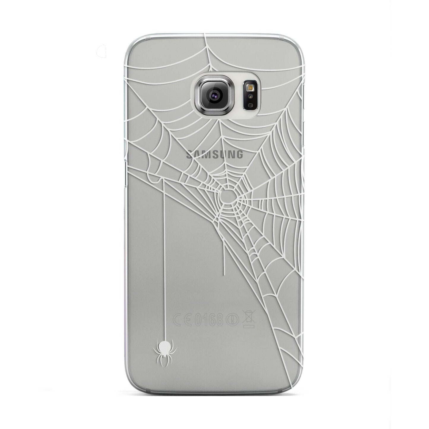 White Spiders Web with Transparent Background Samsung Galaxy S6 Edge Case