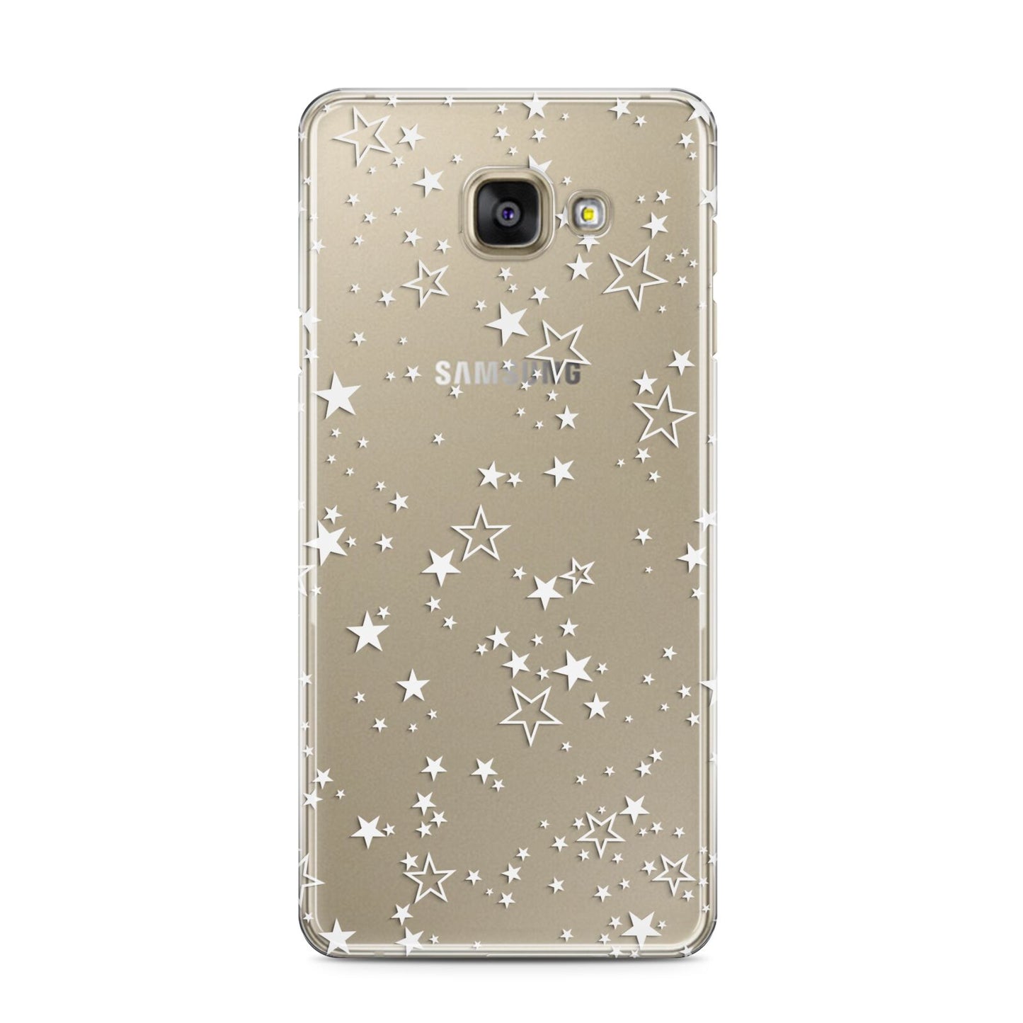 White Star Samsung Galaxy A3 2016 Case on gold phone