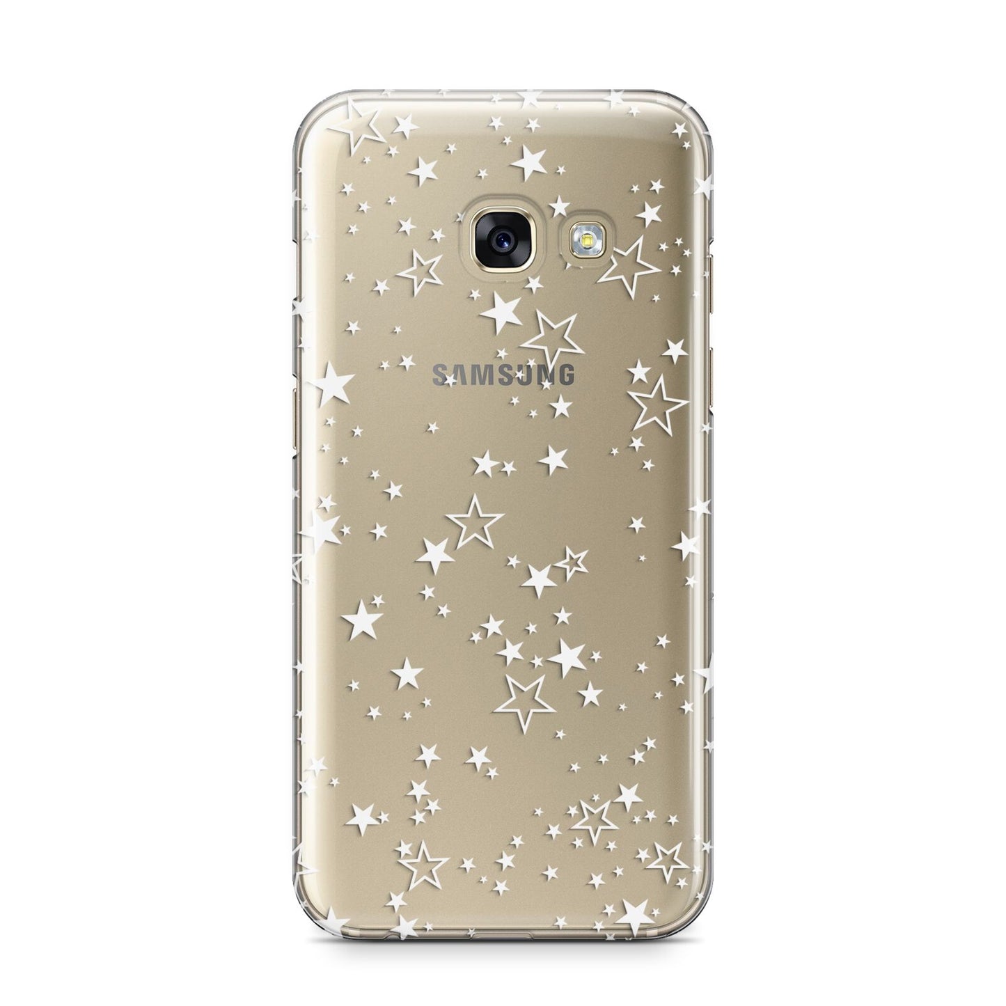 White Star Samsung Galaxy A3 2017 Case on gold phone