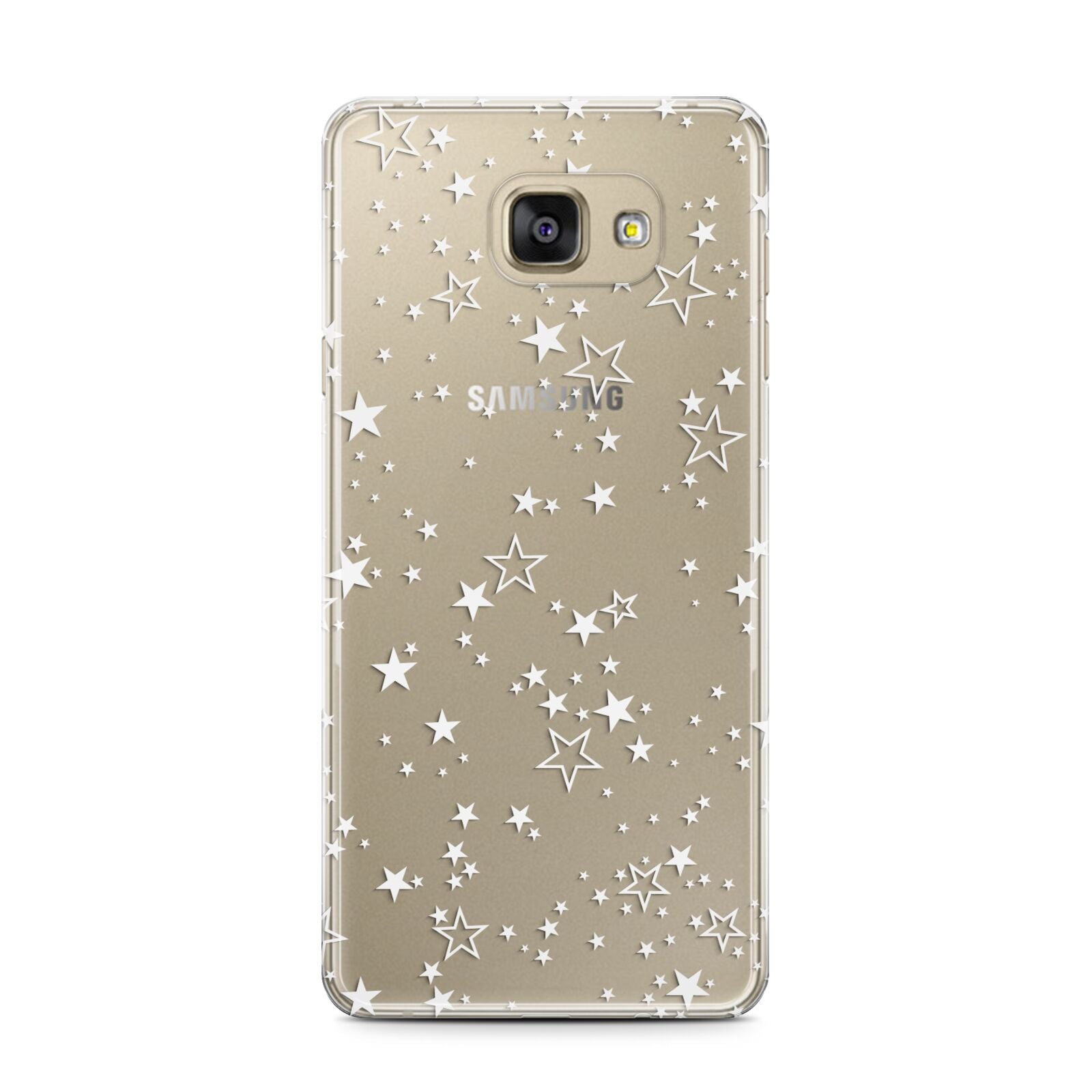 White Star Samsung Galaxy A7 2016 Case on gold phone