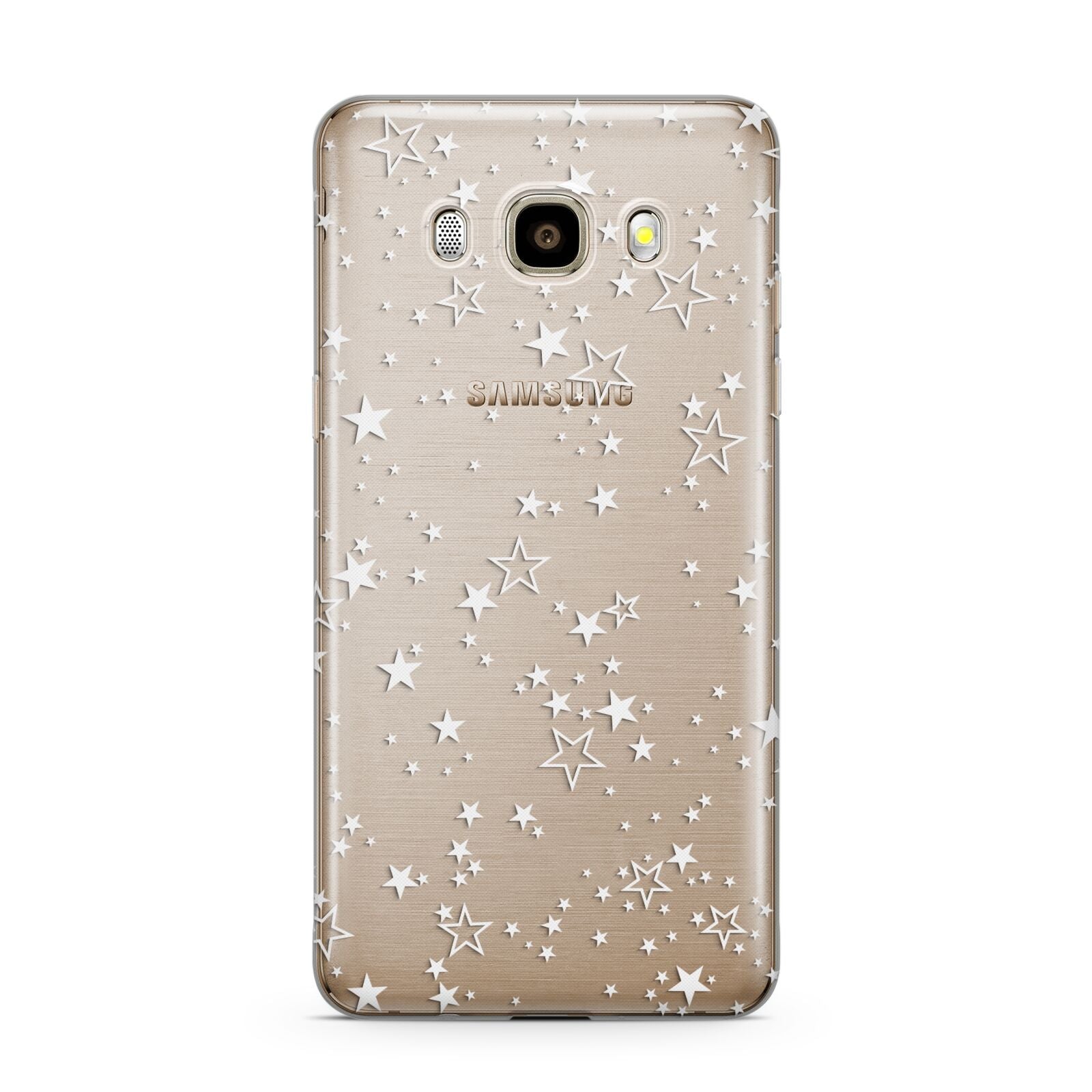 White Star Samsung Galaxy J7 2016 Case on gold phone