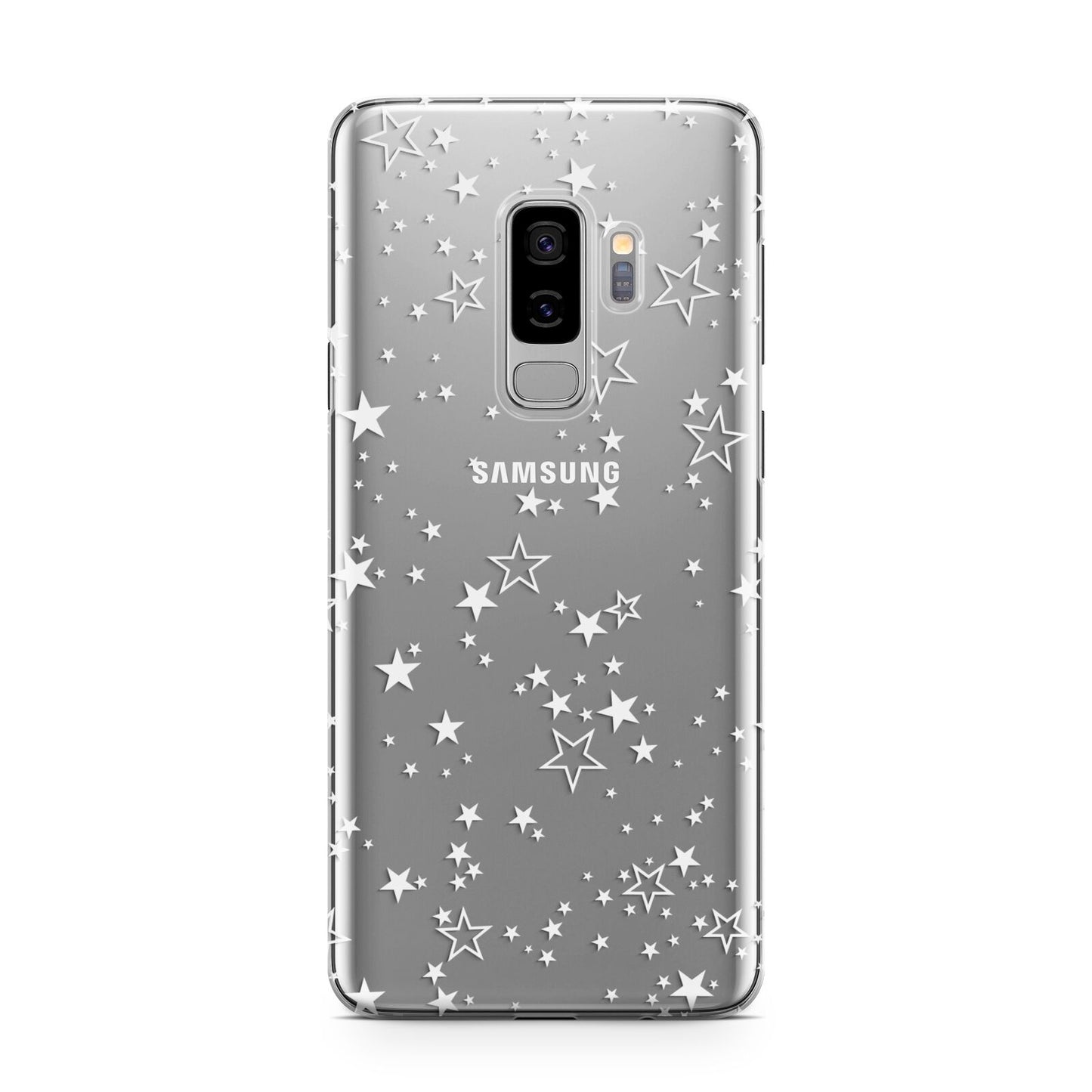 White Star Samsung Galaxy S9 Plus Case on Silver phone