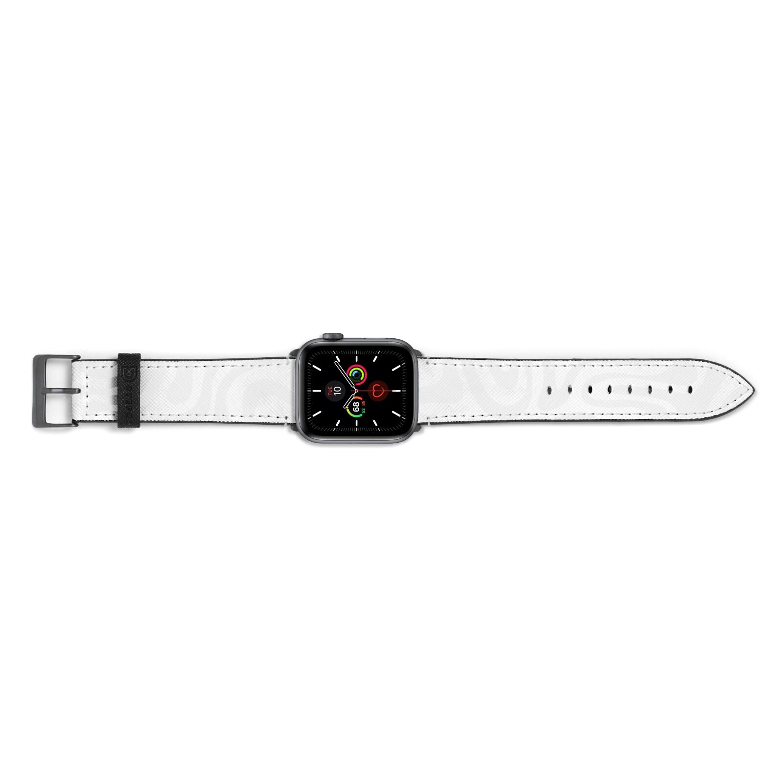 White Swirl Apple Watch Strap Landscape Image Space Grey Hardware