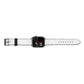 White Swirl Apple Watch Strap Size 38mm Landscape Image Space Grey Hardware
