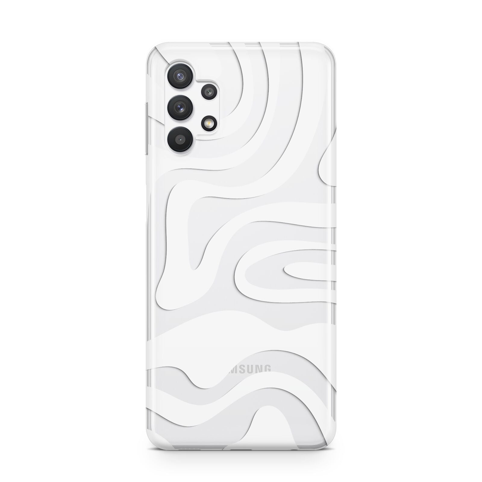 White Swirl Samsung A32 5G Case