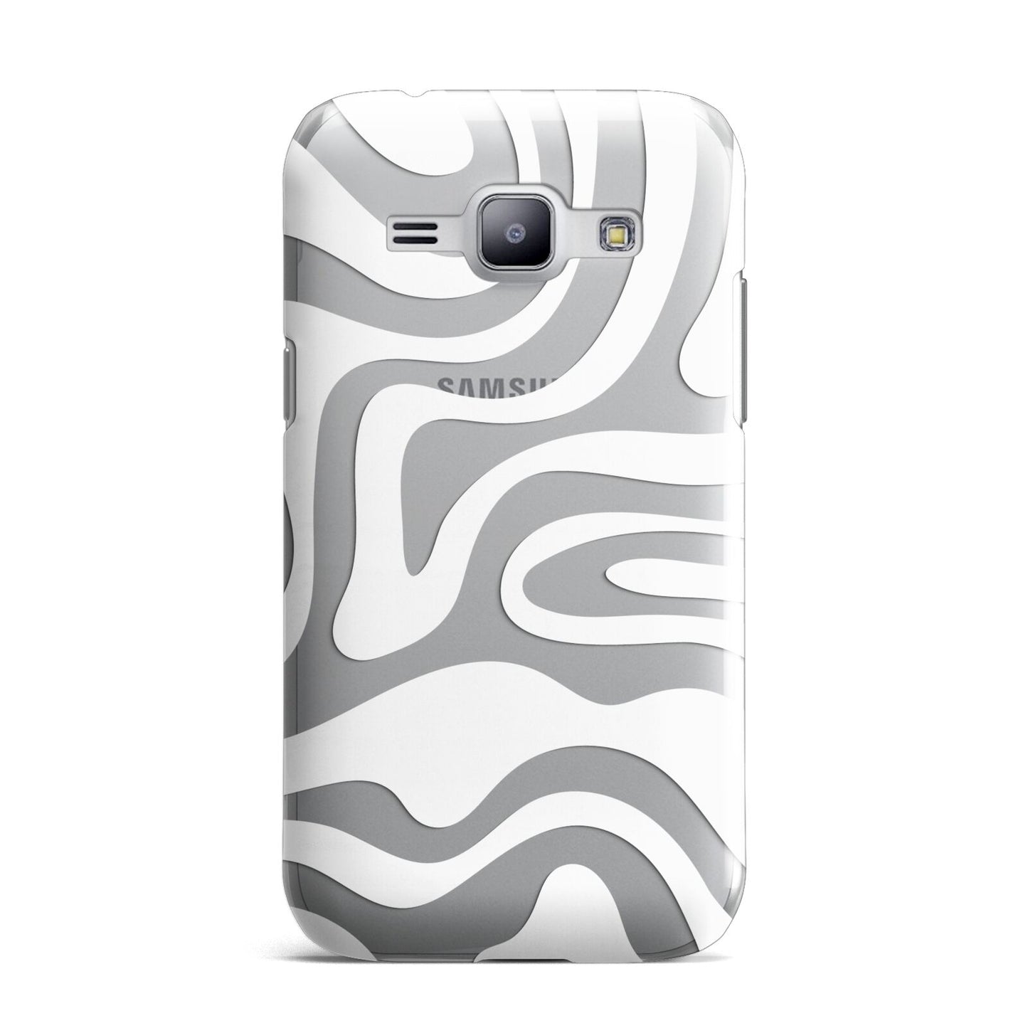 White Swirl Samsung Galaxy J1 2015 Case