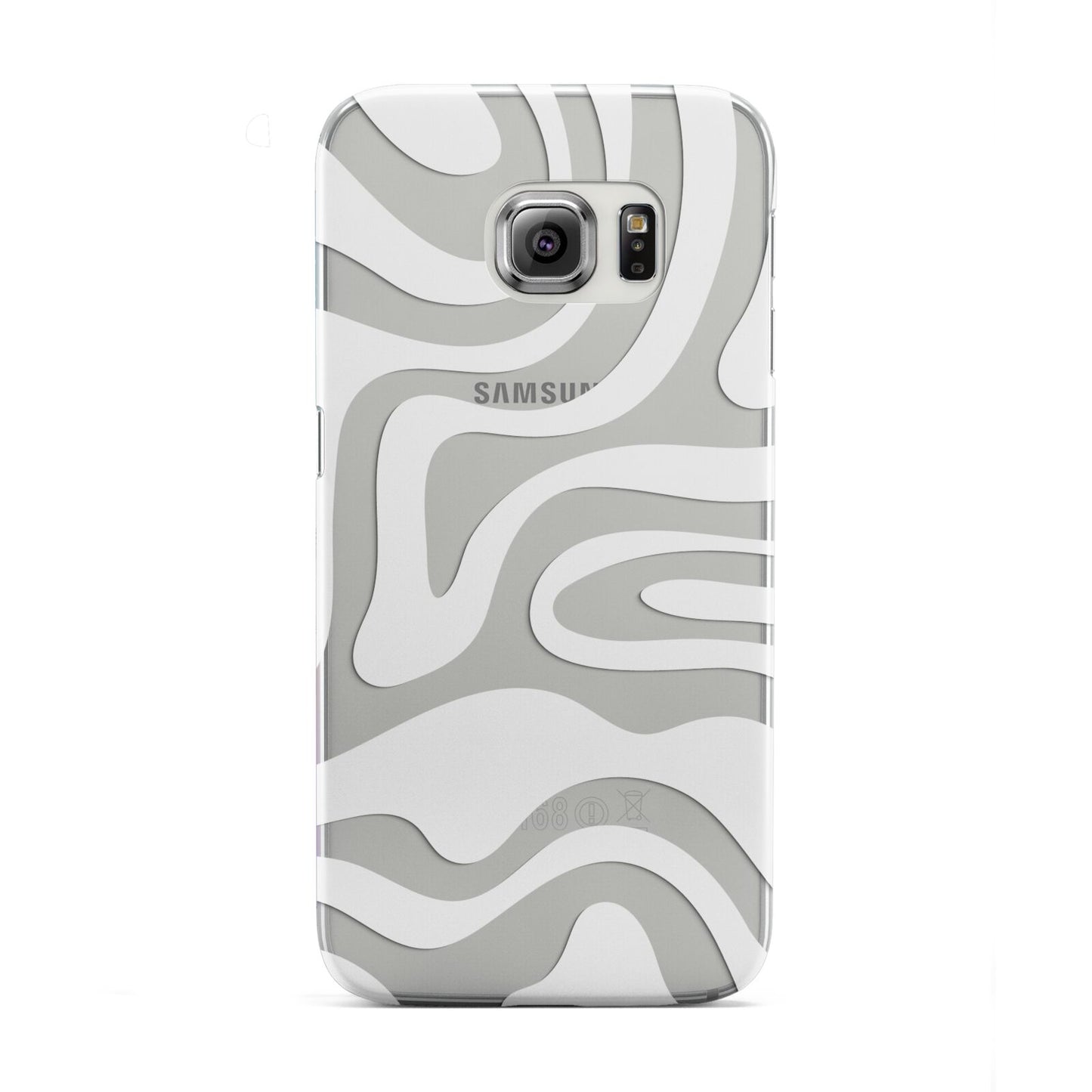 White Swirl Samsung Galaxy S6 Edge Case