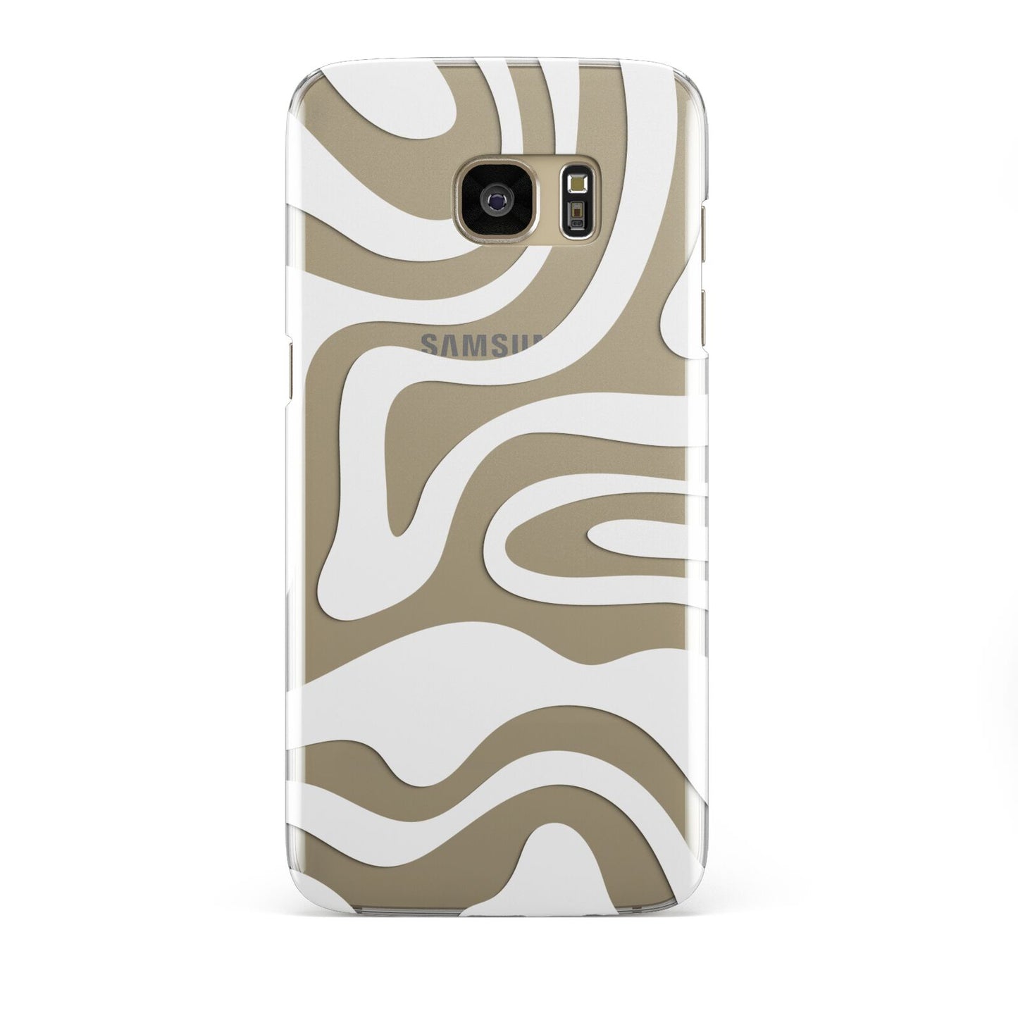 White Swirl Samsung Galaxy S7 Edge Case