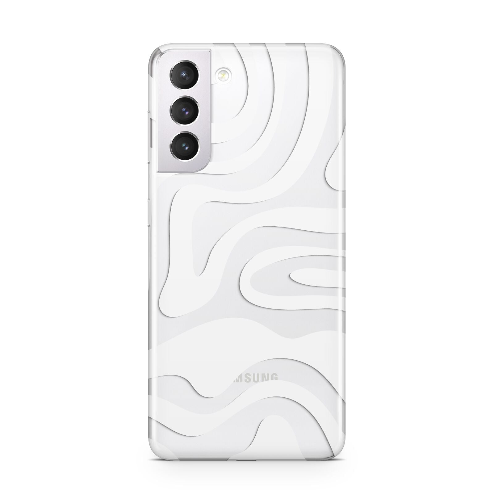 White Swirl Samsung S21 Case