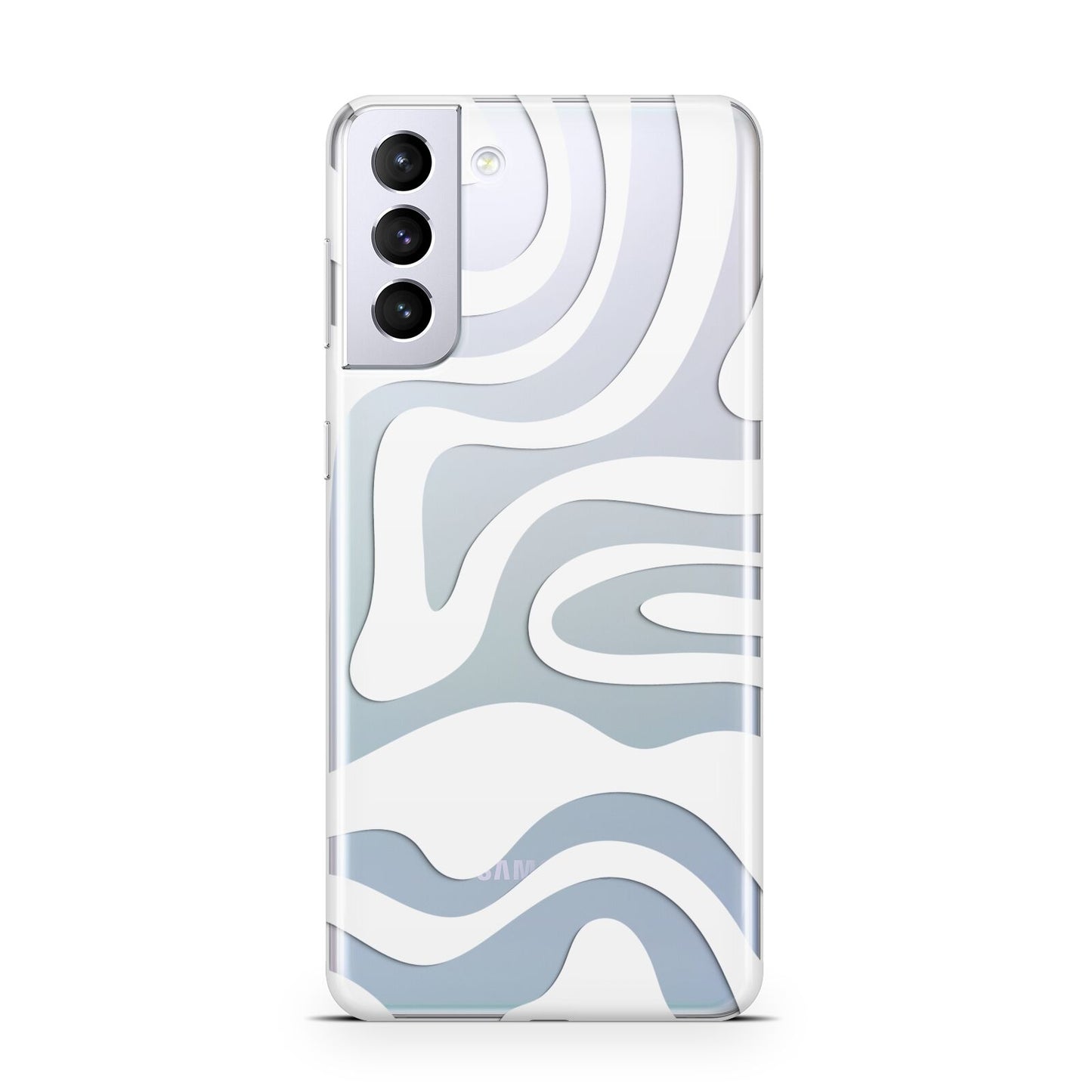 White Swirl Samsung S21 Plus Case