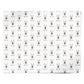 White Swiss Shepherd Dog Icon with Name Personalised Wrapping Paper Alternative