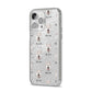 White Swiss Shepherd Dog Icon with Name iPhone 14 Pro Max Glitter Tough Case Silver Angled Image