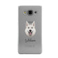 White Swiss Shepherd Dog Personalised Samsung Galaxy A3 Case
