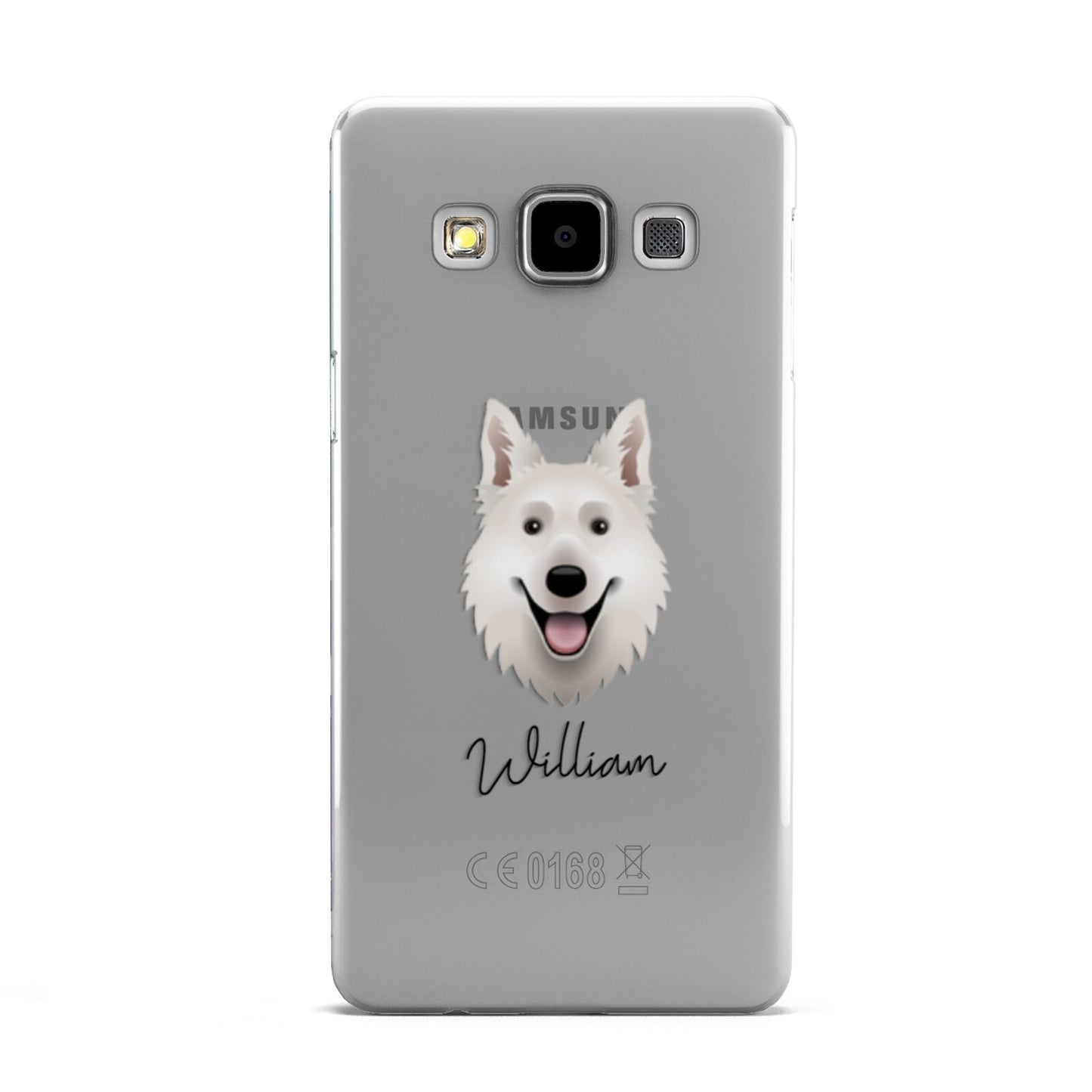 White Swiss Shepherd Dog Personalised Samsung Galaxy A5 Case