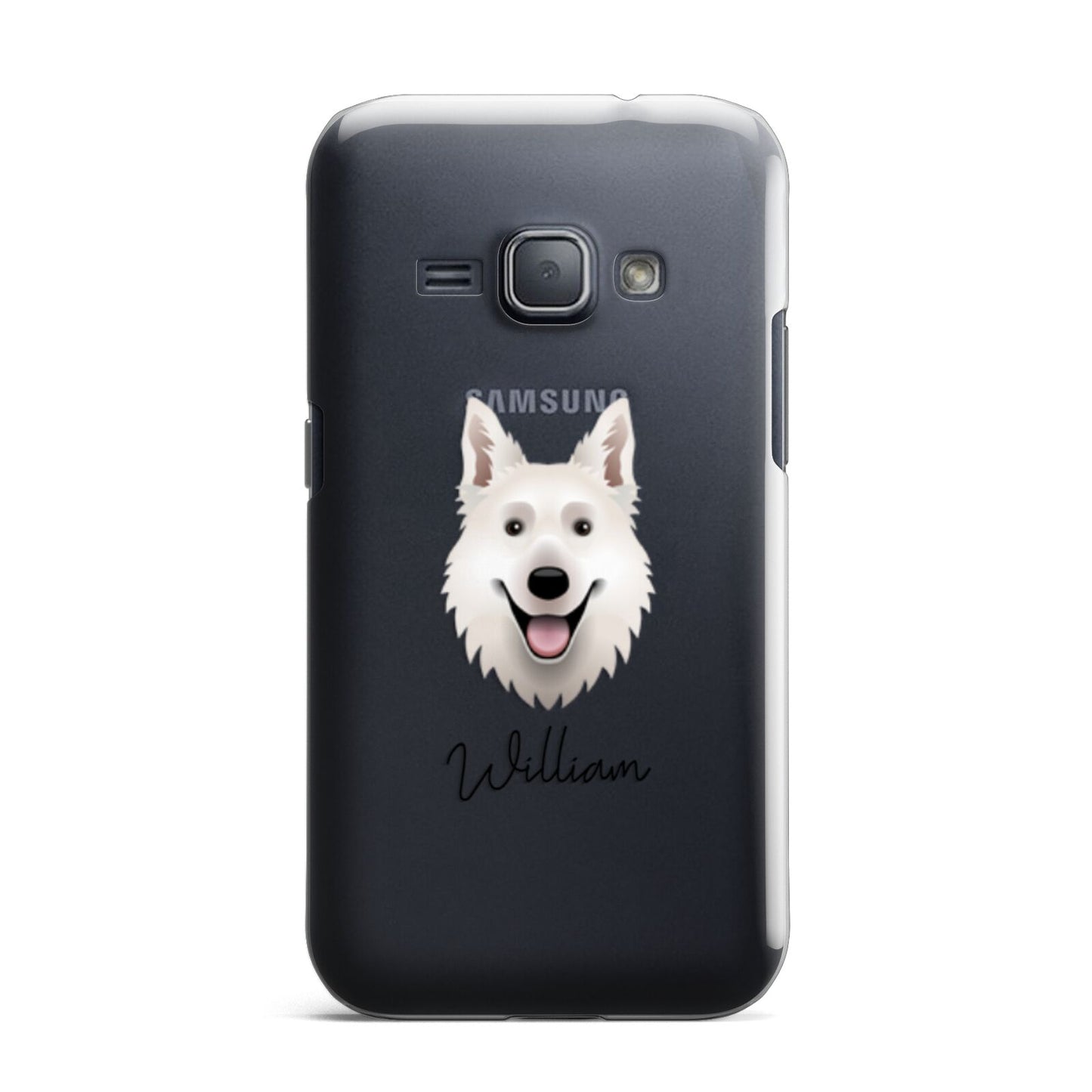 White Swiss Shepherd Dog Personalised Samsung Galaxy J1 2016 Case