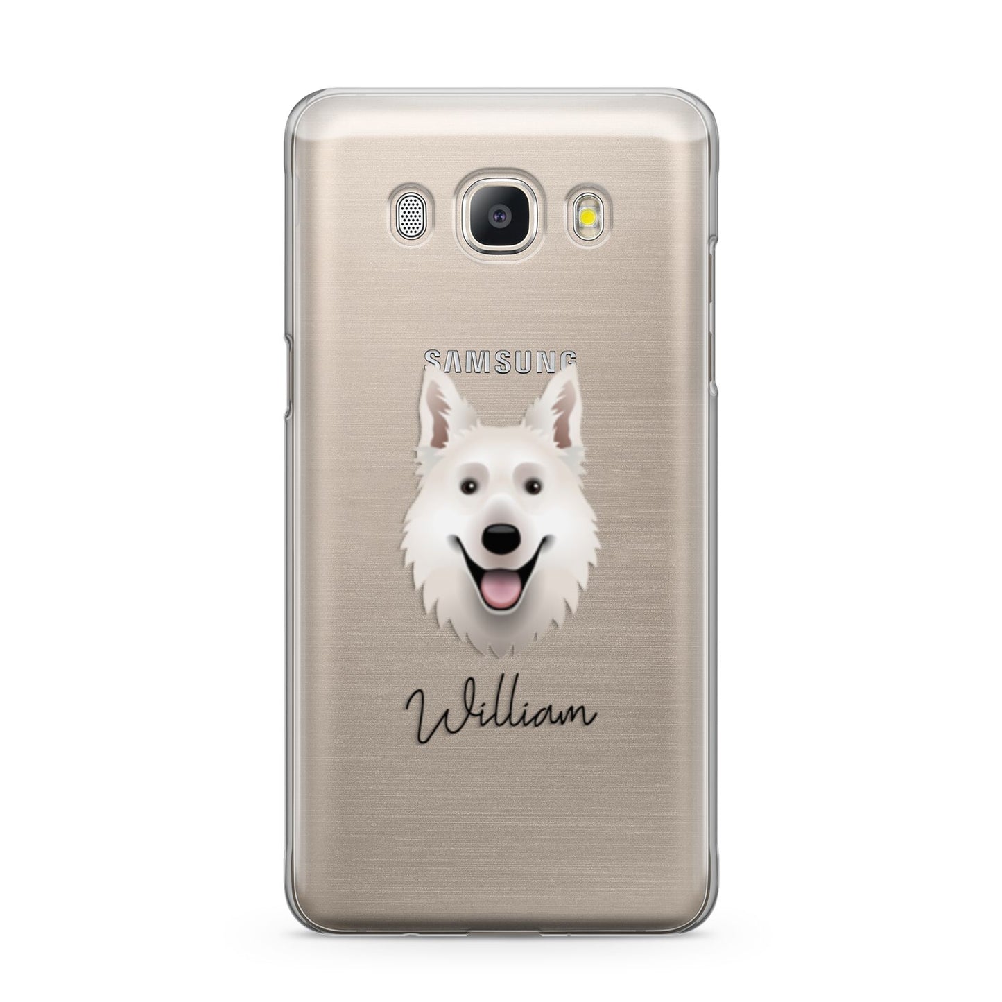 White Swiss Shepherd Dog Personalised Samsung Galaxy J5 2016 Case