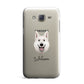 White Swiss Shepherd Dog Personalised Samsung Galaxy J7 Case