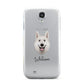 White Swiss Shepherd Dog Personalised Samsung Galaxy S4 Case