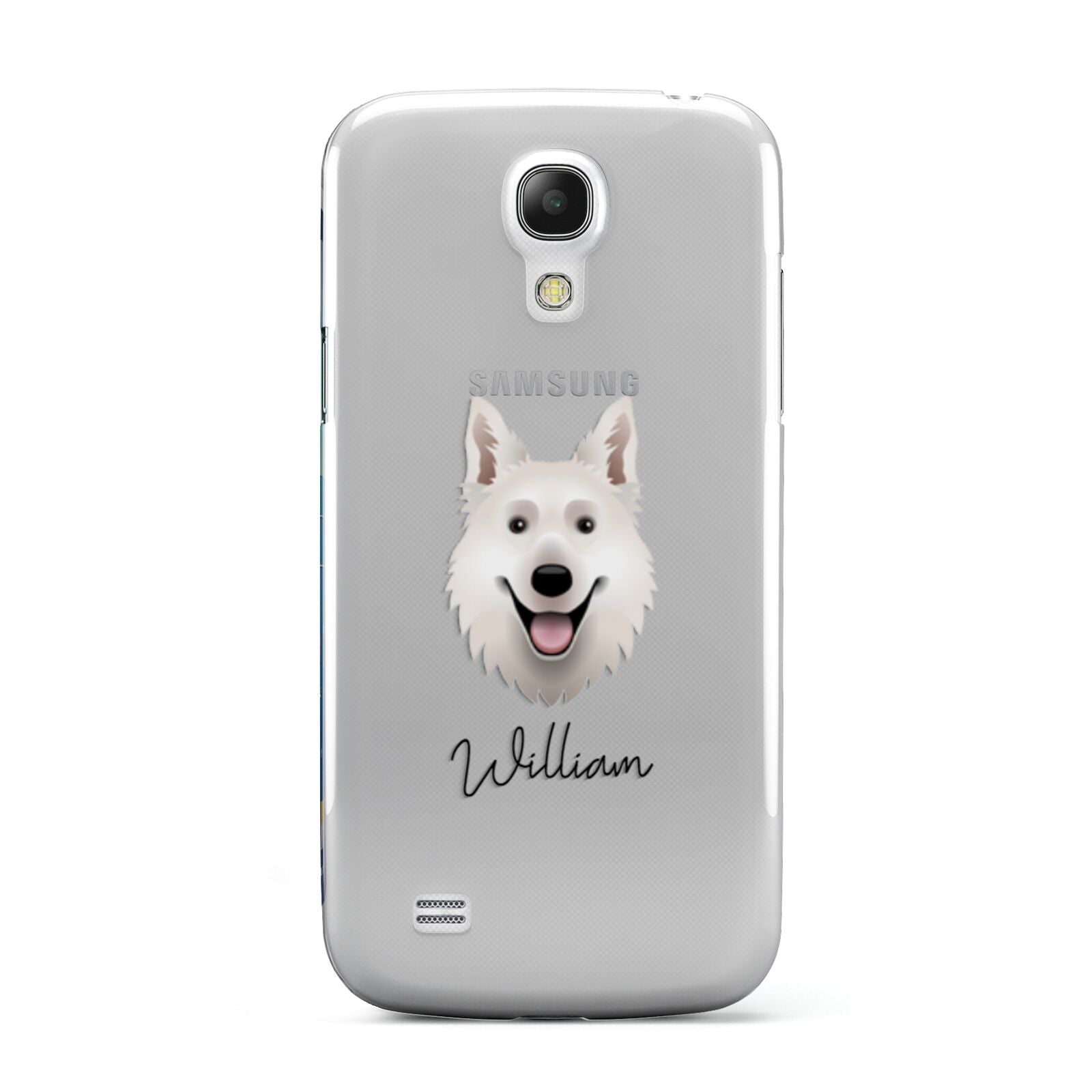 White Swiss Shepherd Dog Personalised Samsung Galaxy S4 Mini Case