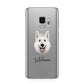 White Swiss Shepherd Dog Personalised Samsung Galaxy S9 Case