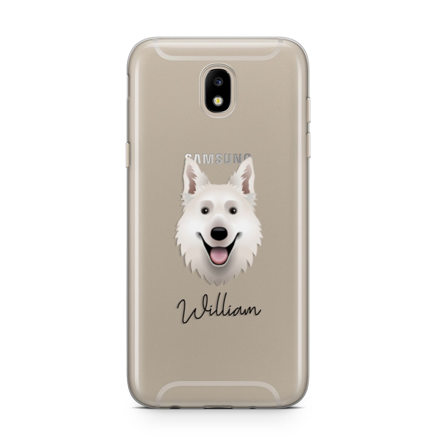 White Swiss Shepherd Dog Personalised Samsung J5 2017 Case