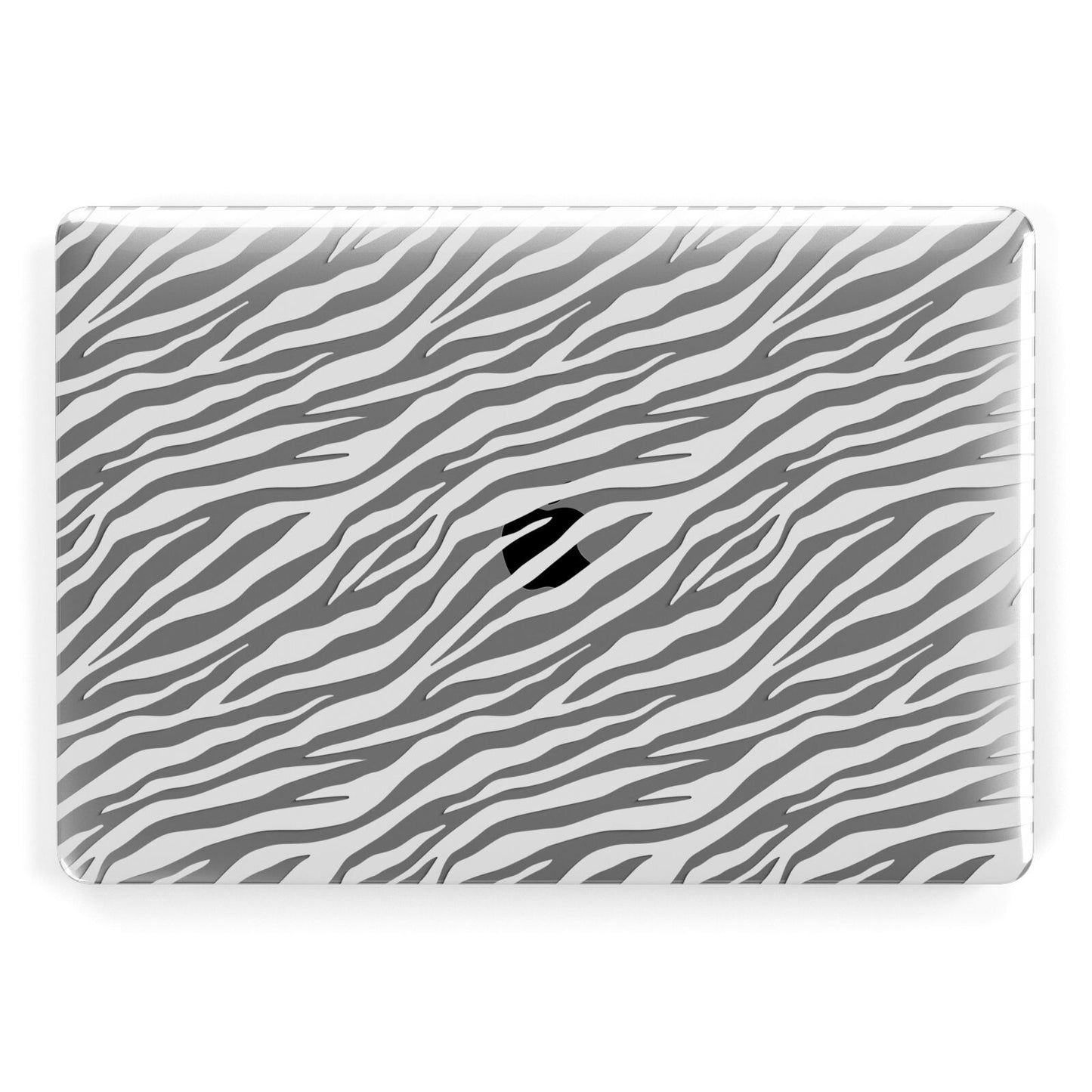 White Zebra Print Apple MacBook Case