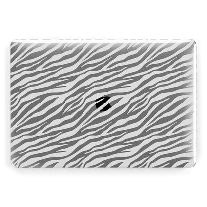 White Zebra Print Apple MacBook Case