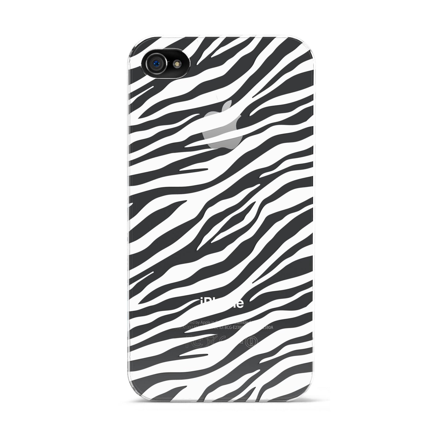 White Zebra Print Apple iPhone 4s Case