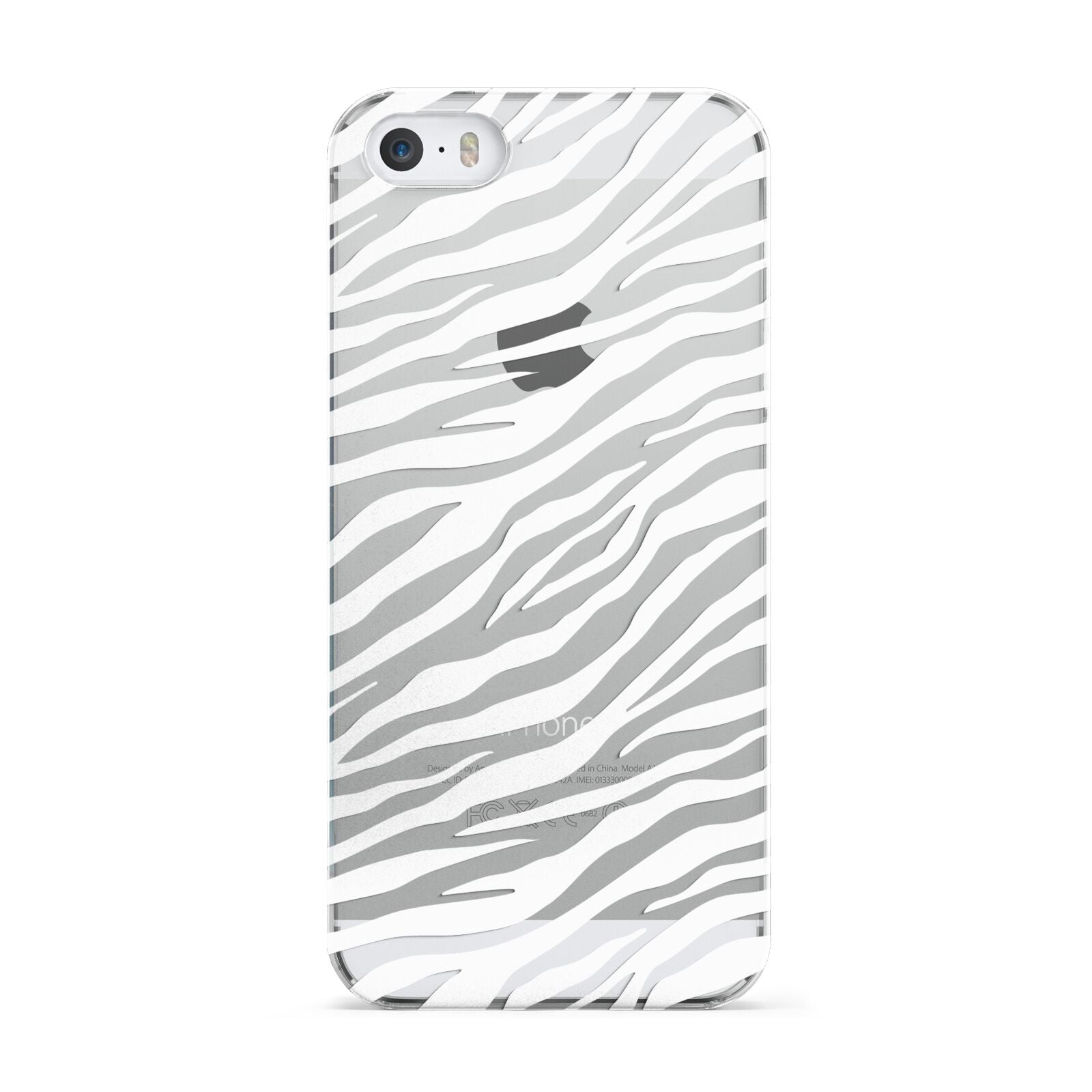 White Zebra Print Apple iPhone 5 Case