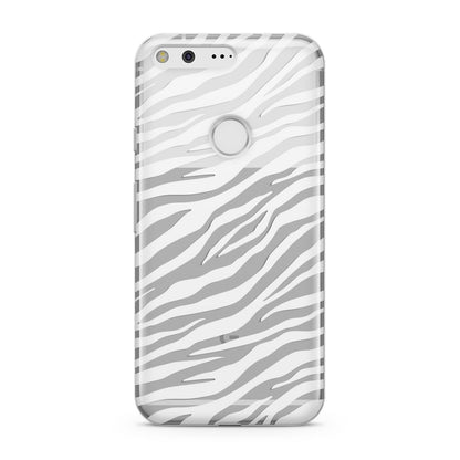 White Zebra Print Google Pixel Case