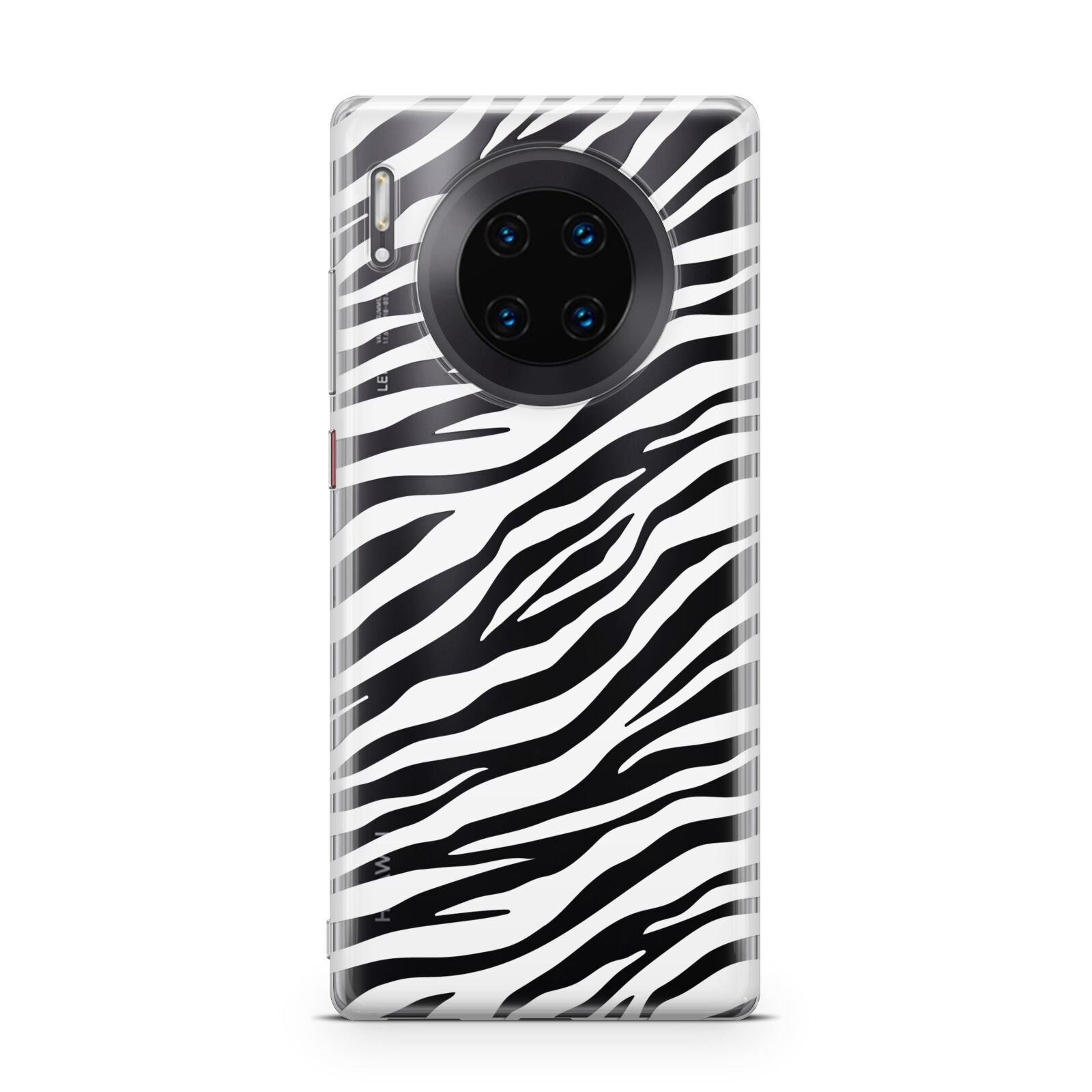 White Zebra Print Huawei Mate 30 Pro Phone Case