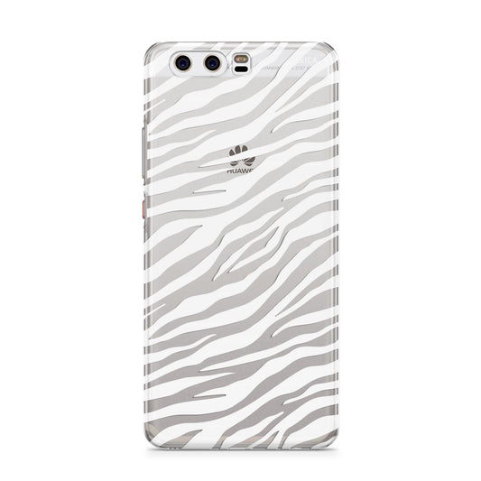 White Zebra Print Huawei P10 Phone Case