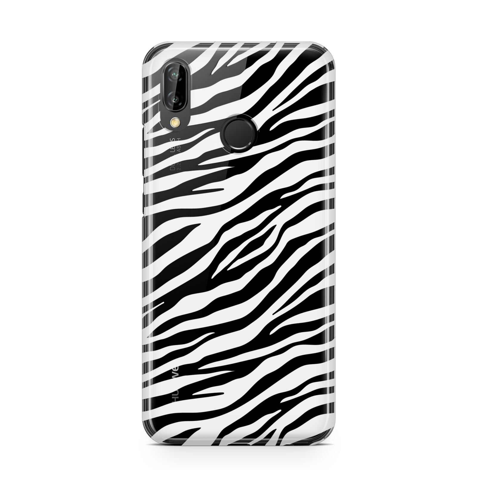 White Zebra Print Huawei P20 Lite Phone Case