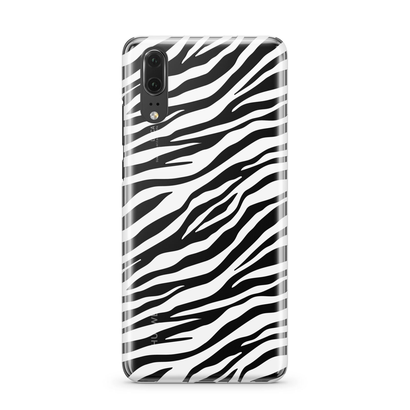 White Zebra Print Huawei P20 Phone Case