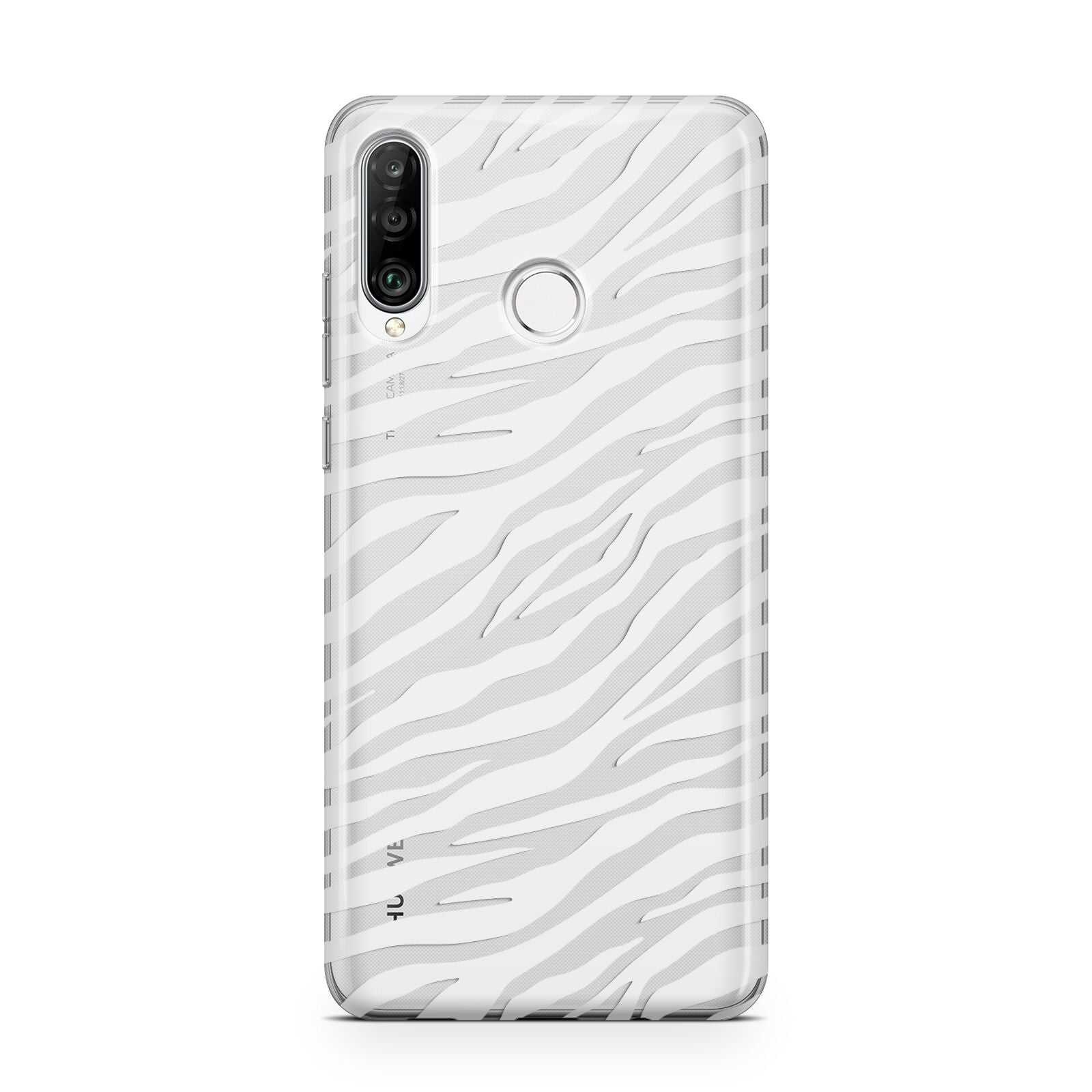 White Zebra Print Huawei P30 Lite Phone Case