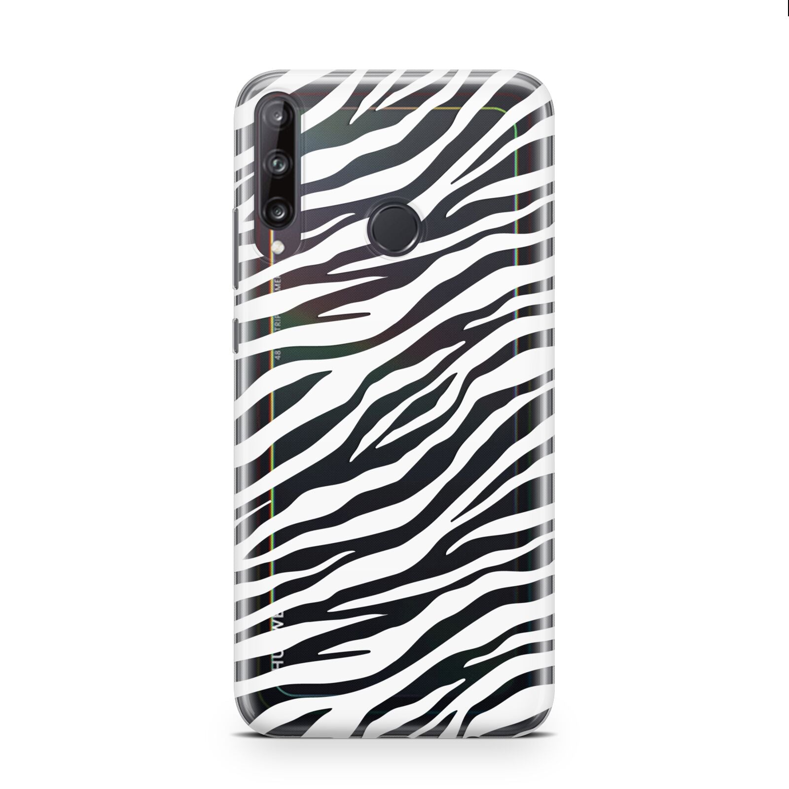 White Zebra Print Huawei P40 Lite E Phone Case