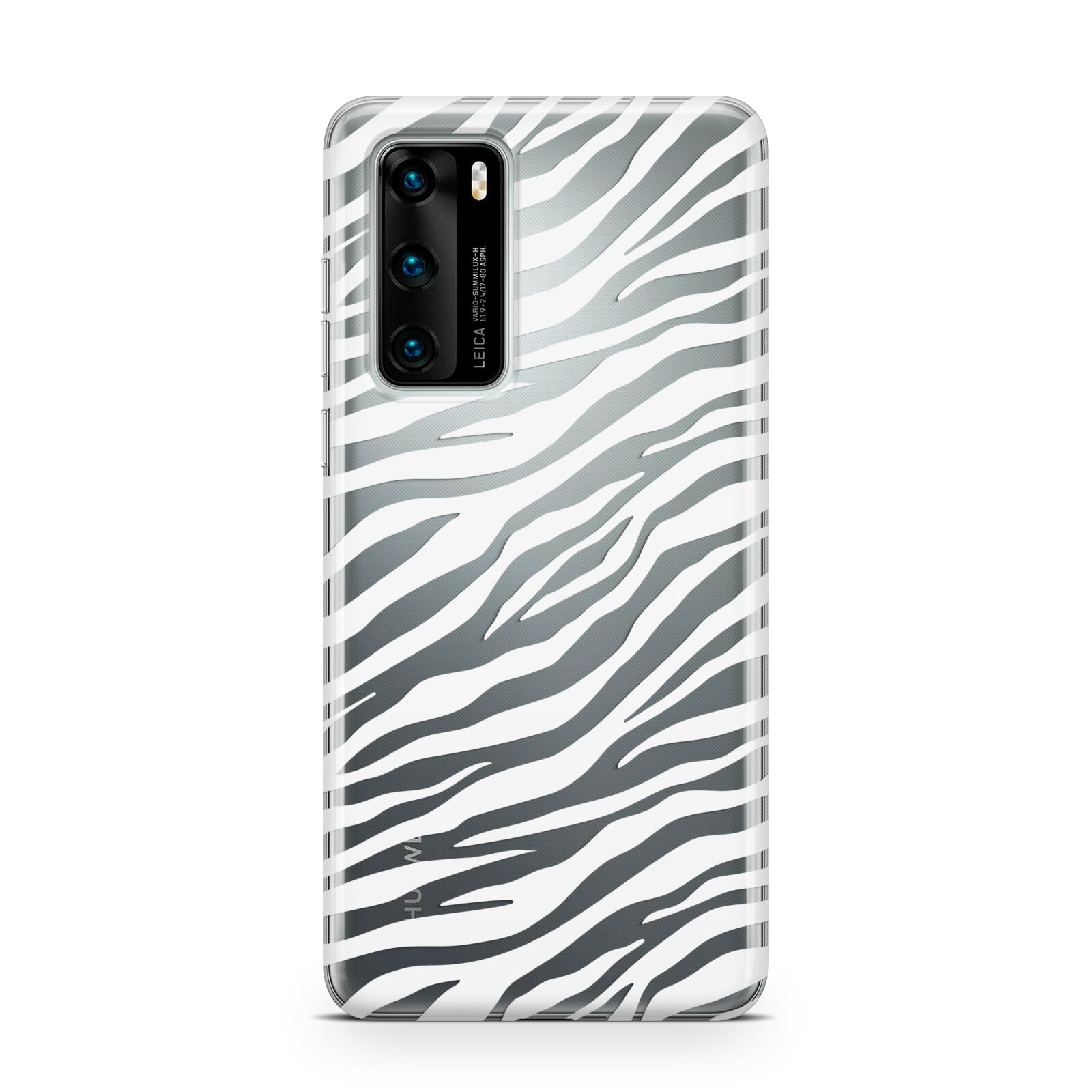 White Zebra Print Huawei P40 Phone Case