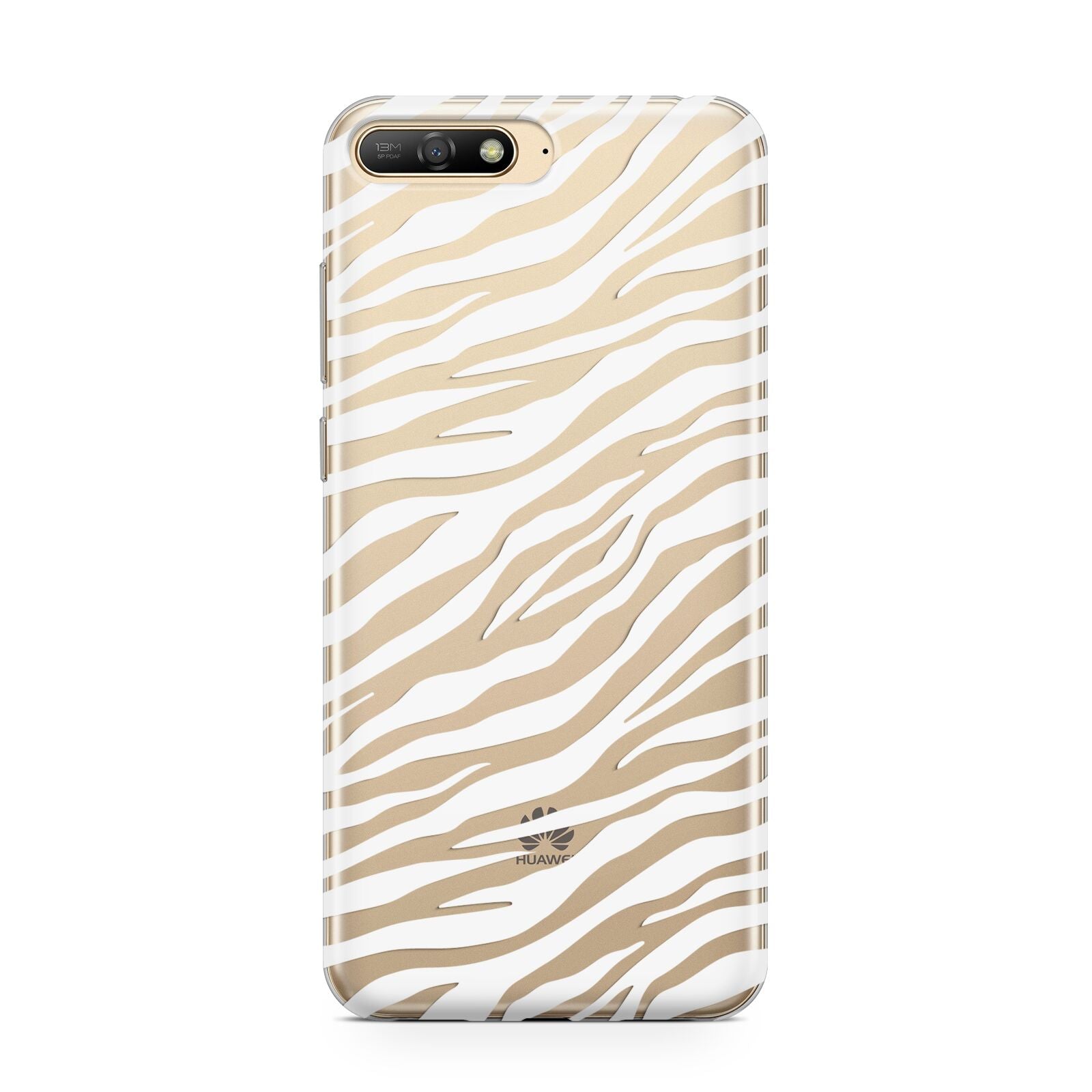 White Zebra Print Huawei Y6 2018