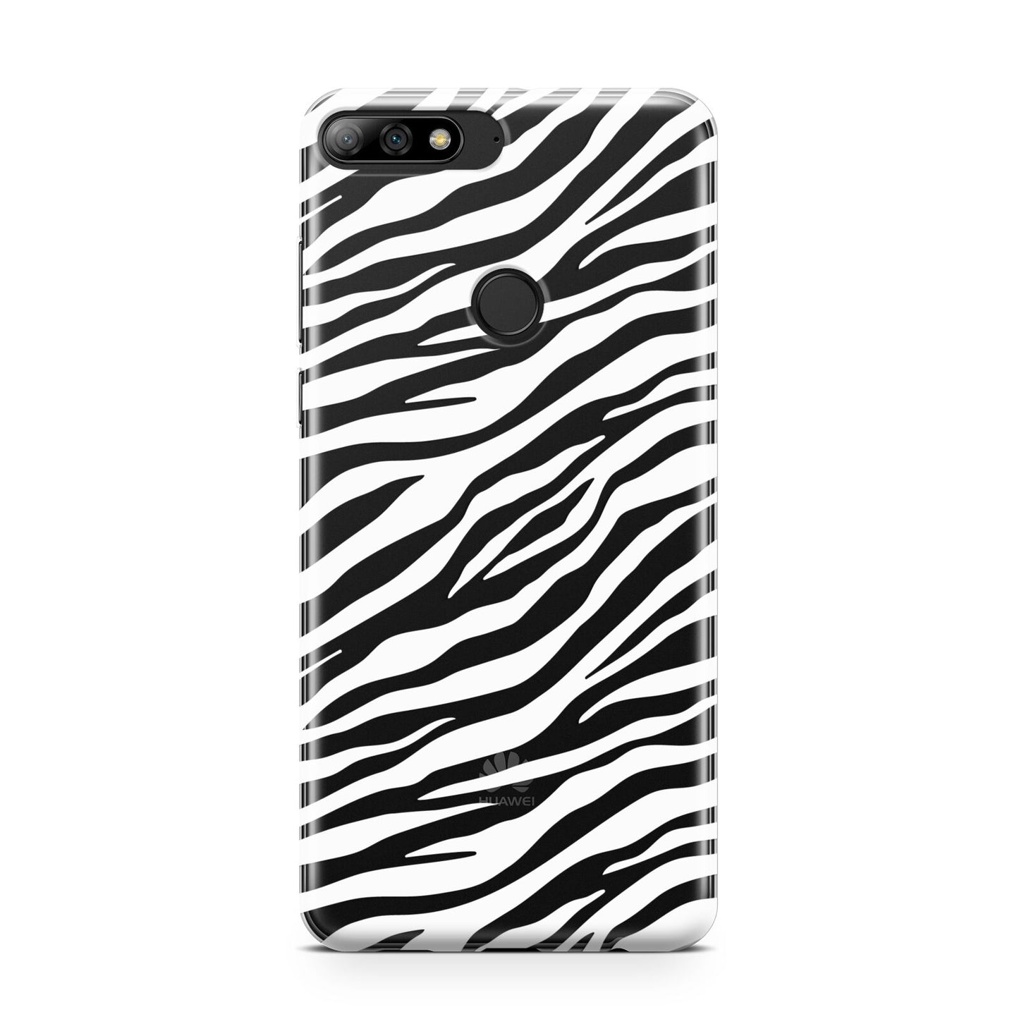 White Zebra Print Huawei Y7 2018