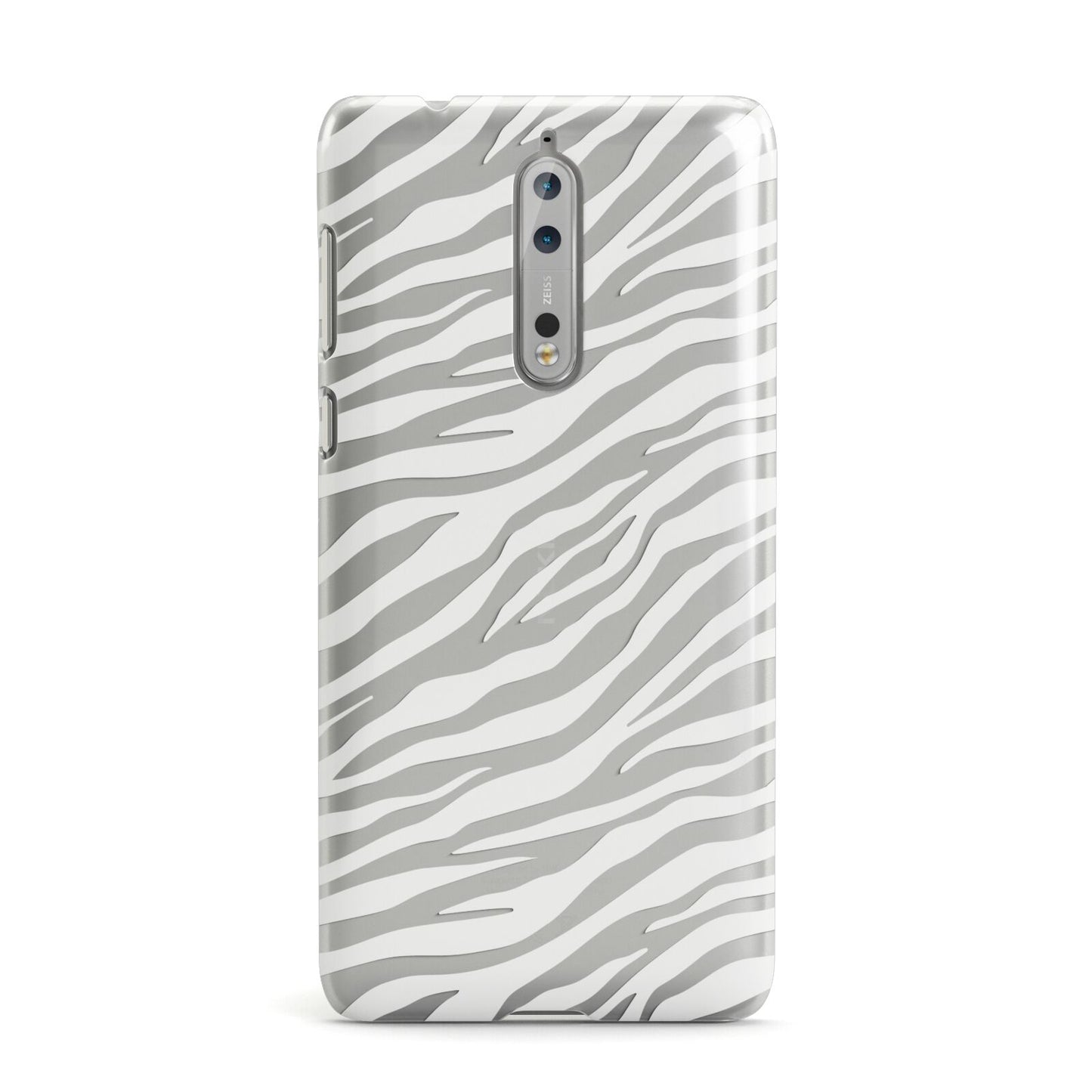 White Zebra Print Nokia Case