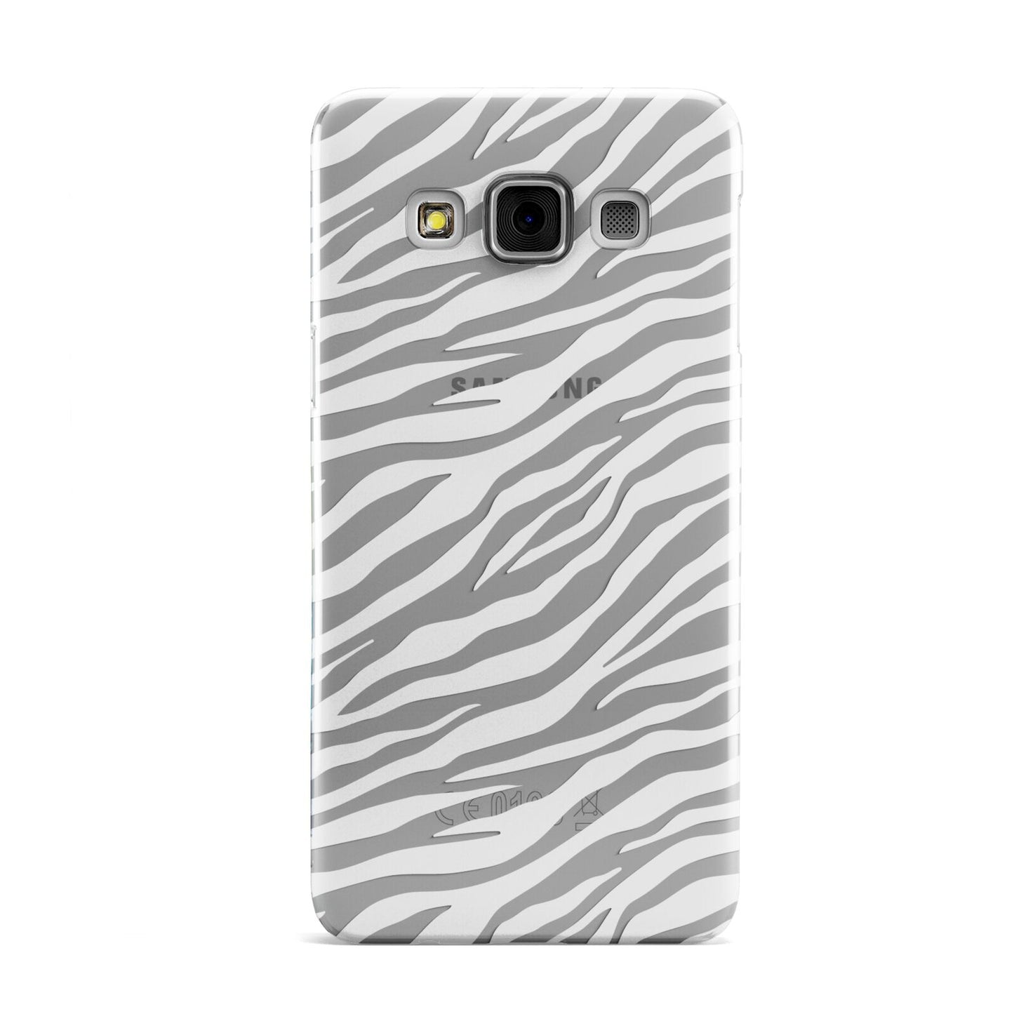 White Zebra Print Samsung Galaxy A3 Case
