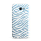 White Zebra Print Samsung Galaxy A7 2017 Case