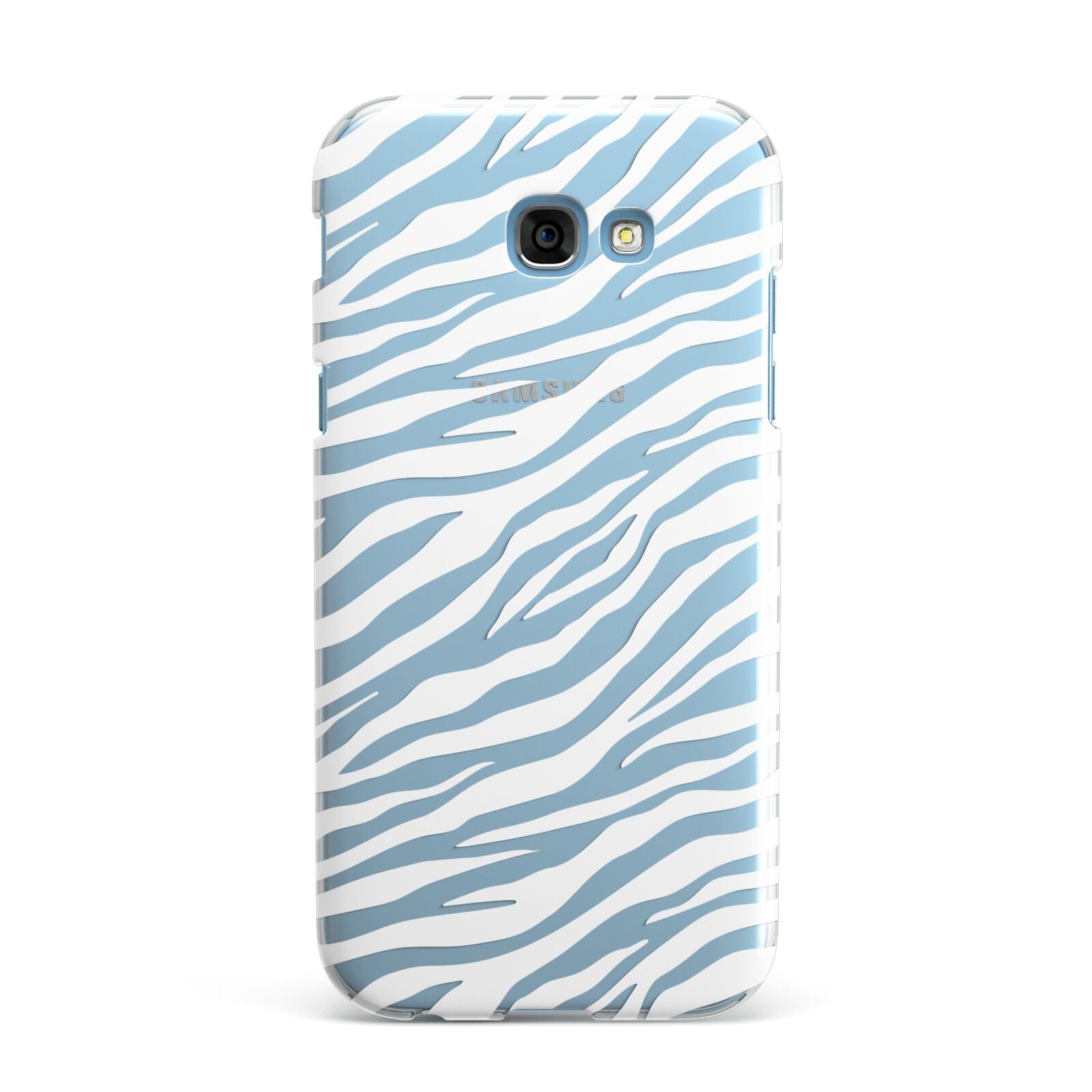 White Zebra Print Samsung Galaxy A7 2017 Case
