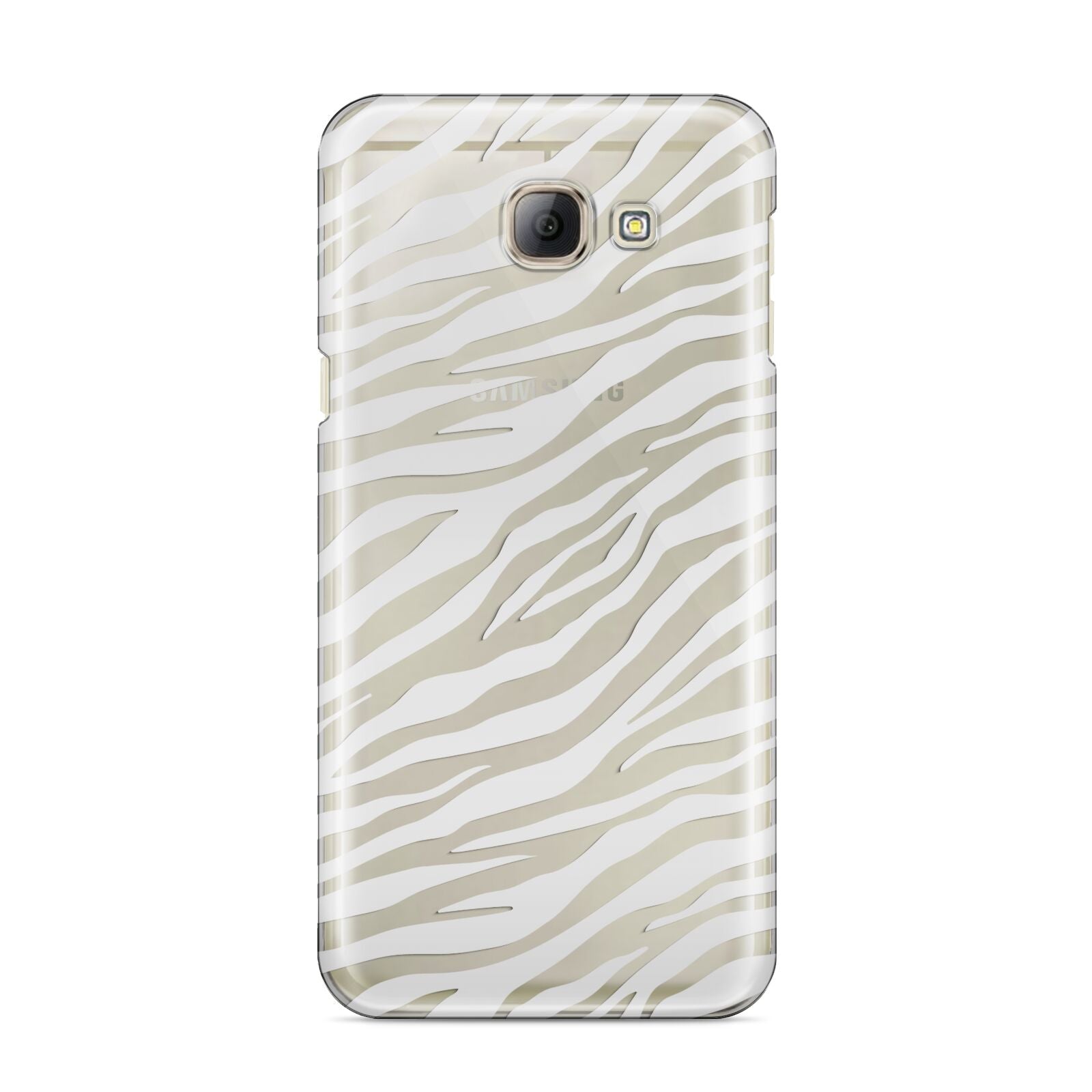 White Zebra Print Samsung Galaxy A8 2016 Case