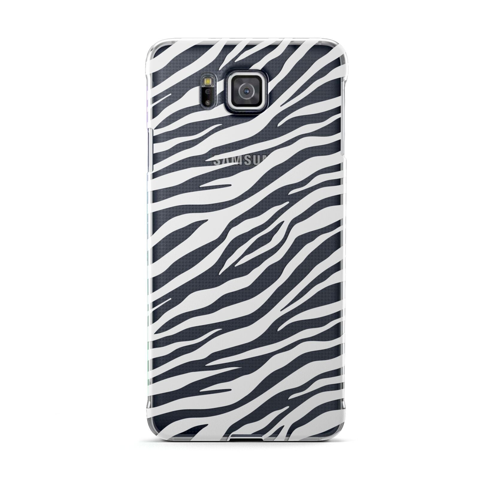 White Zebra Print Samsung Galaxy Alpha Case