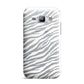 White Zebra Print Samsung Galaxy J1 2015 Case