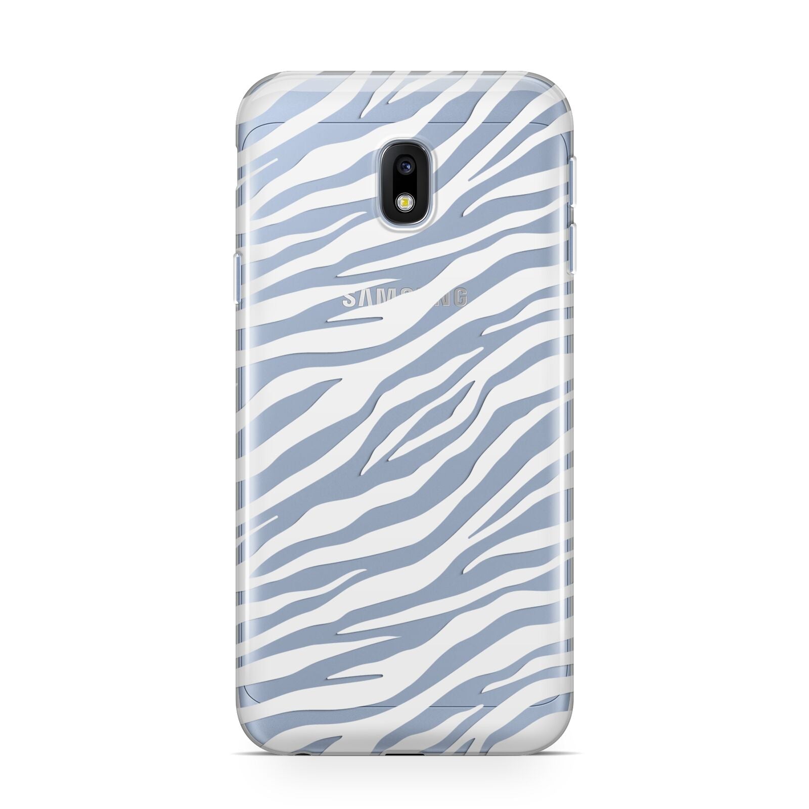 White Zebra Print Samsung Galaxy J3 2017 Case